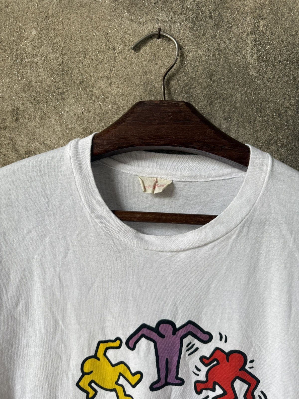 Keith Haring × Vintage Vintage 80s Keith Haring Shirt Size US XXL / EU 58 / 5 - 4 Thumbnail