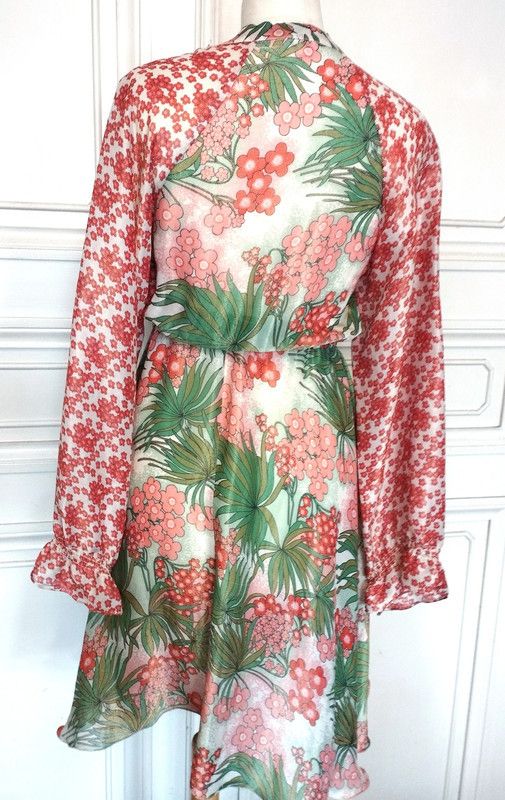 Designer Manoush Robe Voile de Soie T S Size S / US 4 / IT 40 - 5 Thumbnail