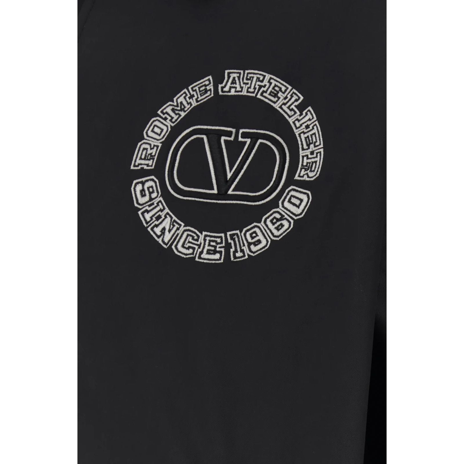 Valentino VALENTINO Black Polyester Blend Windbreaker Jacket New & Aut Size US M / EU 48-50 / 2 - 3 Thumbnail