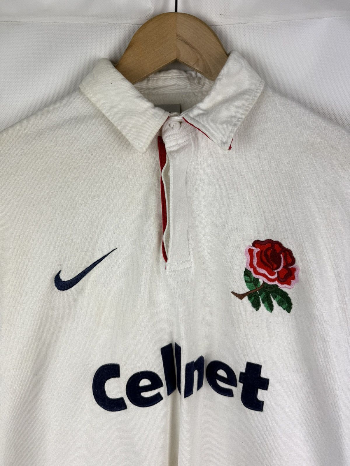 Nike Vintage 1997-99 Nike England Cellnet Long Sleeve Rugby Shirt Size US M / EU 48-50 / 2 - 6 Thumbnail