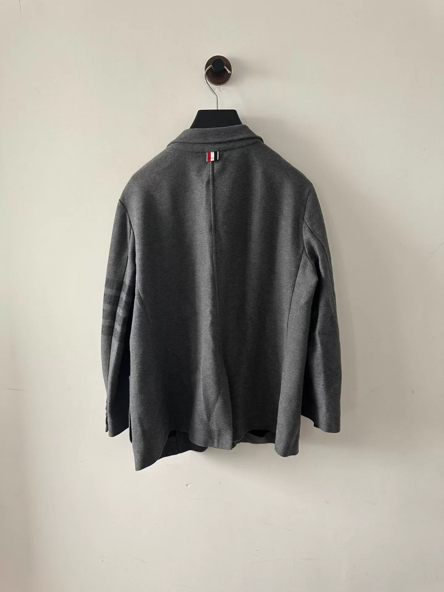Thom Browne Thom Browne Gray Striped Cuff Blazer 44 98 New Size 44R - 2 Thumbnail