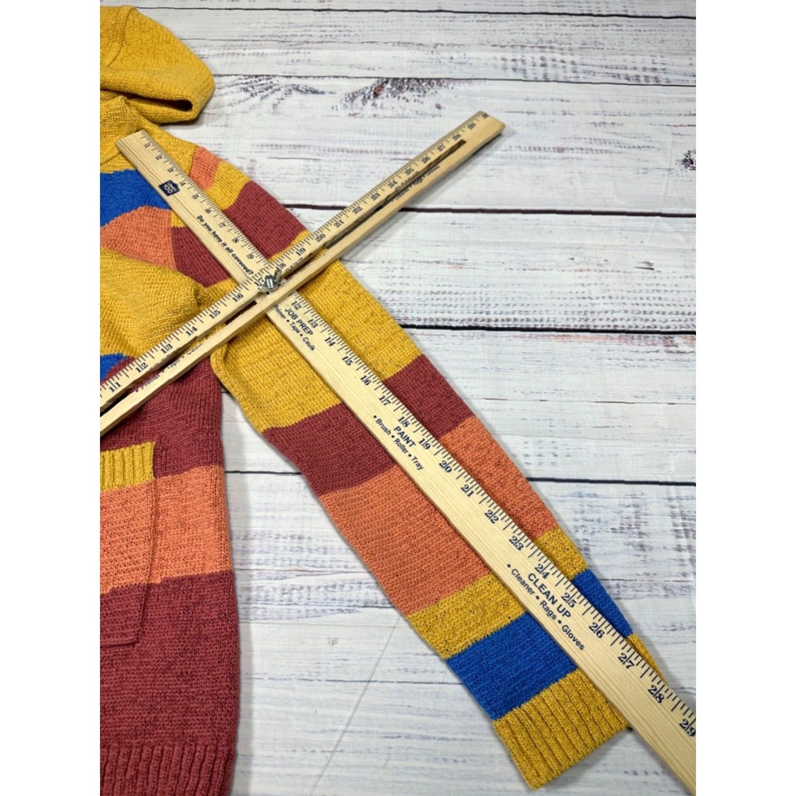Soft Surroundings Soft Surroundings Cardigan Sweater Hooded L Multicolor Cotton Blend Abstract Print Women L Size L / US 10 / IT 46 - 3 Thumbnail