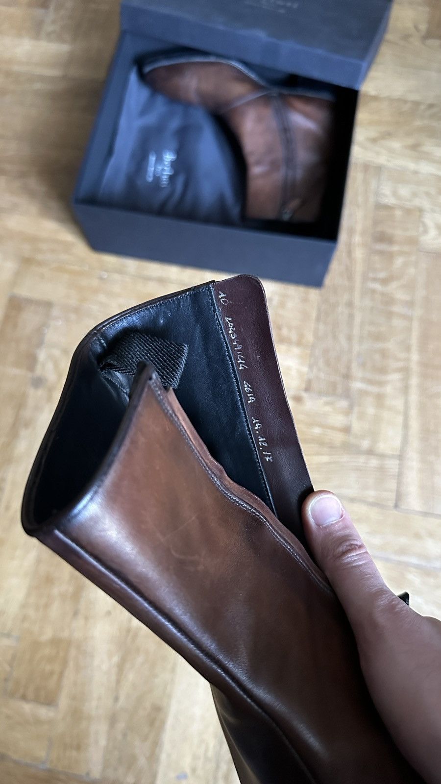 Berluti 2018 Runway Caractere Boots in Brown Patina Size US 10.5 / EU 43-44 - 6 Thumbnail