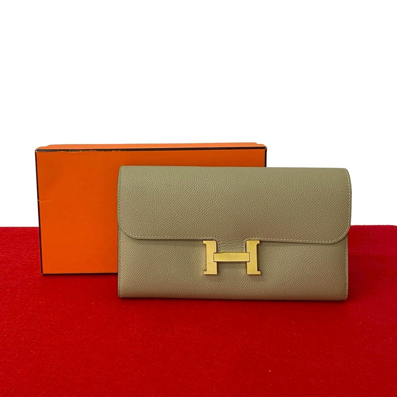 Hermes Hermes Hermes Constance Long Vaux Epsom Wallet Leather Long Wallet X DUTY FREE for USA Size ONE SIZE - 1 Thumbnail
