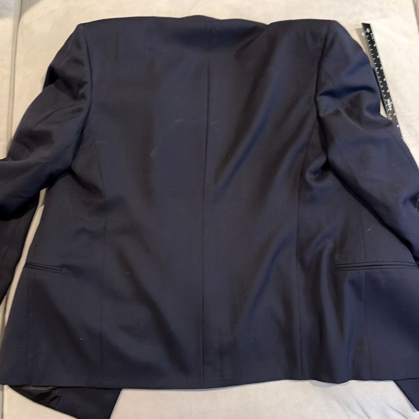 Pierre Cardin VINTAGE Pierre Cardin Blazer Wool Navy Double Breasted Gold Buttons 42R 41L Mens Jacket Sport Coat Size 42R - 7 Thumbnail