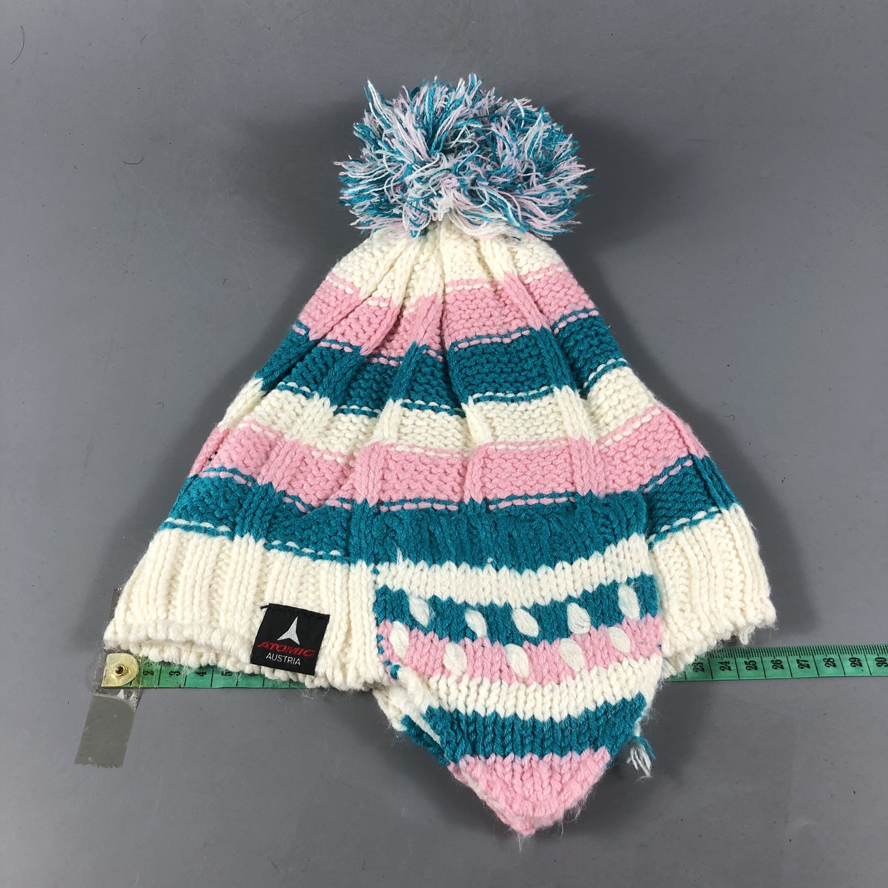 Atomic Atomic Knit Earflap Bobble Beanie Snowcap Snow Hat B789 Size ONE SIZE - 3 Thumbnail