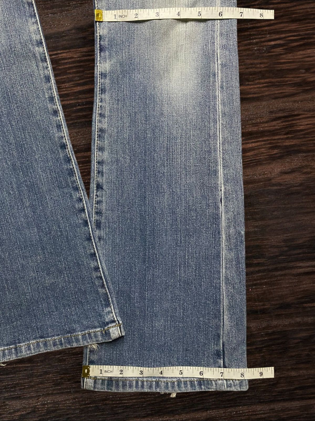 Japanese Brand Vtg Japanese Brand Glacer Light Wash Distressed Flare Jeans Size US 29 - 12 Thumbnail