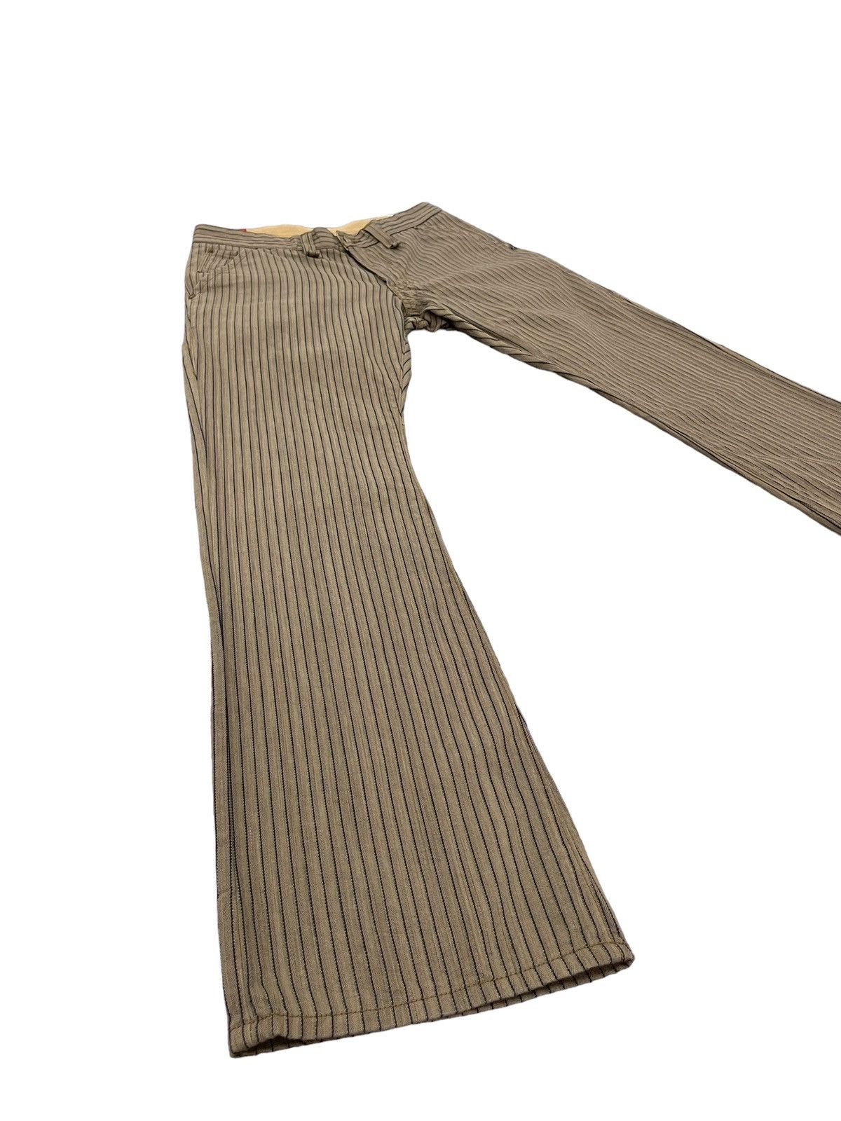 Japanese Brand Flare Jeans Blue Way Japan Wabash Striped Low Rise 8🟦3 Size US 30 / EU 46 - 1 Thumbnail