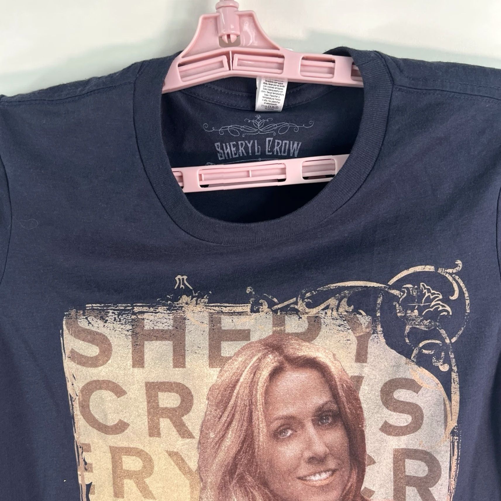 Vintage Sheryl Crow Concert Women’s Size Small Black Short Sleeve Bella Tag USA T-Shirt Size 28" / US 6 / IT 42 - 3 Thumbnail