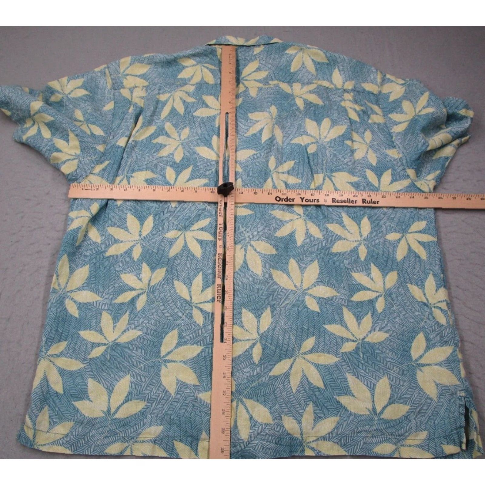 Tommy Bahama VINTAGE Tommy Bahama Mens Extra Large Blue Floral Linen Short Sleeve Button Up Shirt Size US XL / EU 56 / 4 - 6 Thumbnail