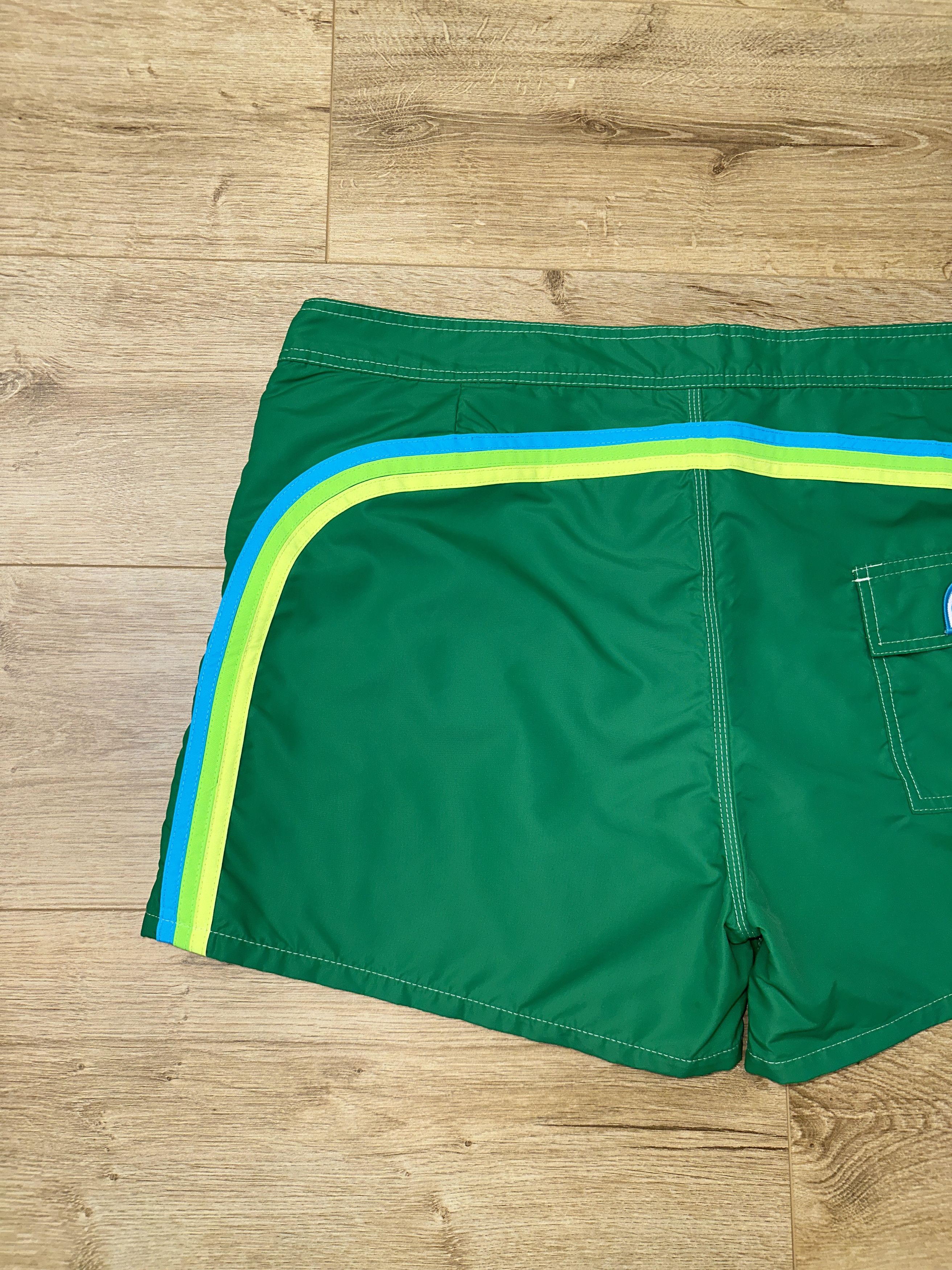 Sundek Sundek 38 Swim Shorts Green Rainbow Arc Stripe Size 38 Size US 38 / EU 54 - 5 Thumbnail