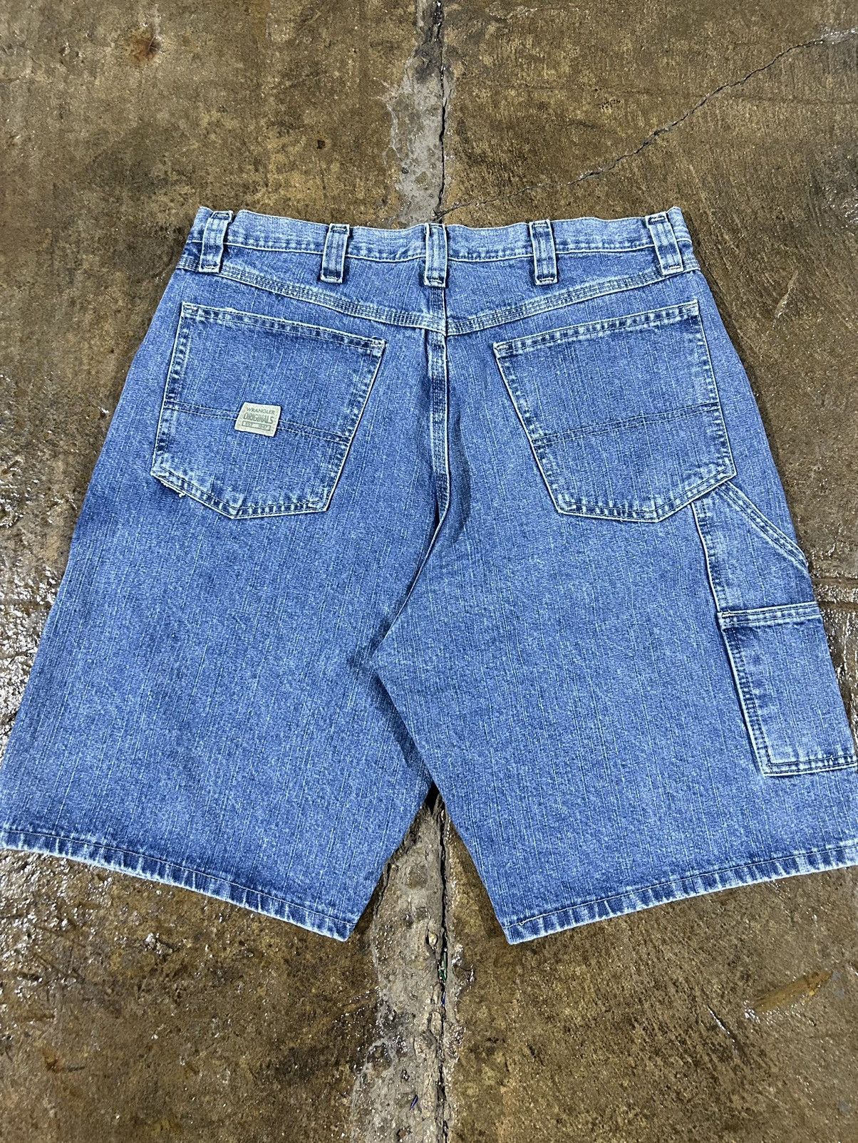 Carhartt × Vintage × Wrangler Crazy Carhartt Style Wrangler Carpenter Jorts Skater Shorts Size US 36 / EU 52 - 3 Thumbnail