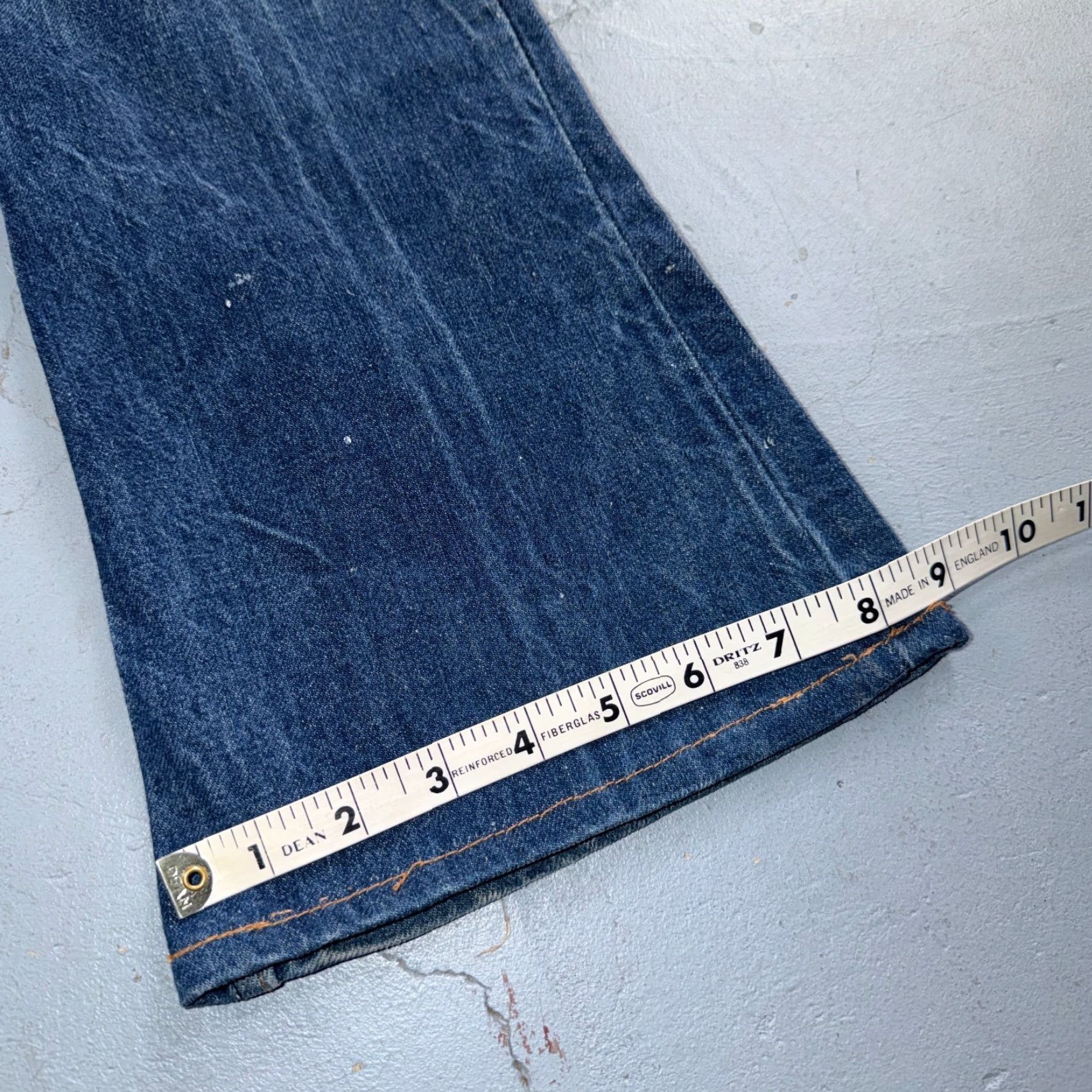 Levi's VINTAGE Levis Big E 60s Orange Tab 646 Bell Bottoms Denim Jeans Bootcut 31x29 Men Size US 31 - 4 Thumbnail