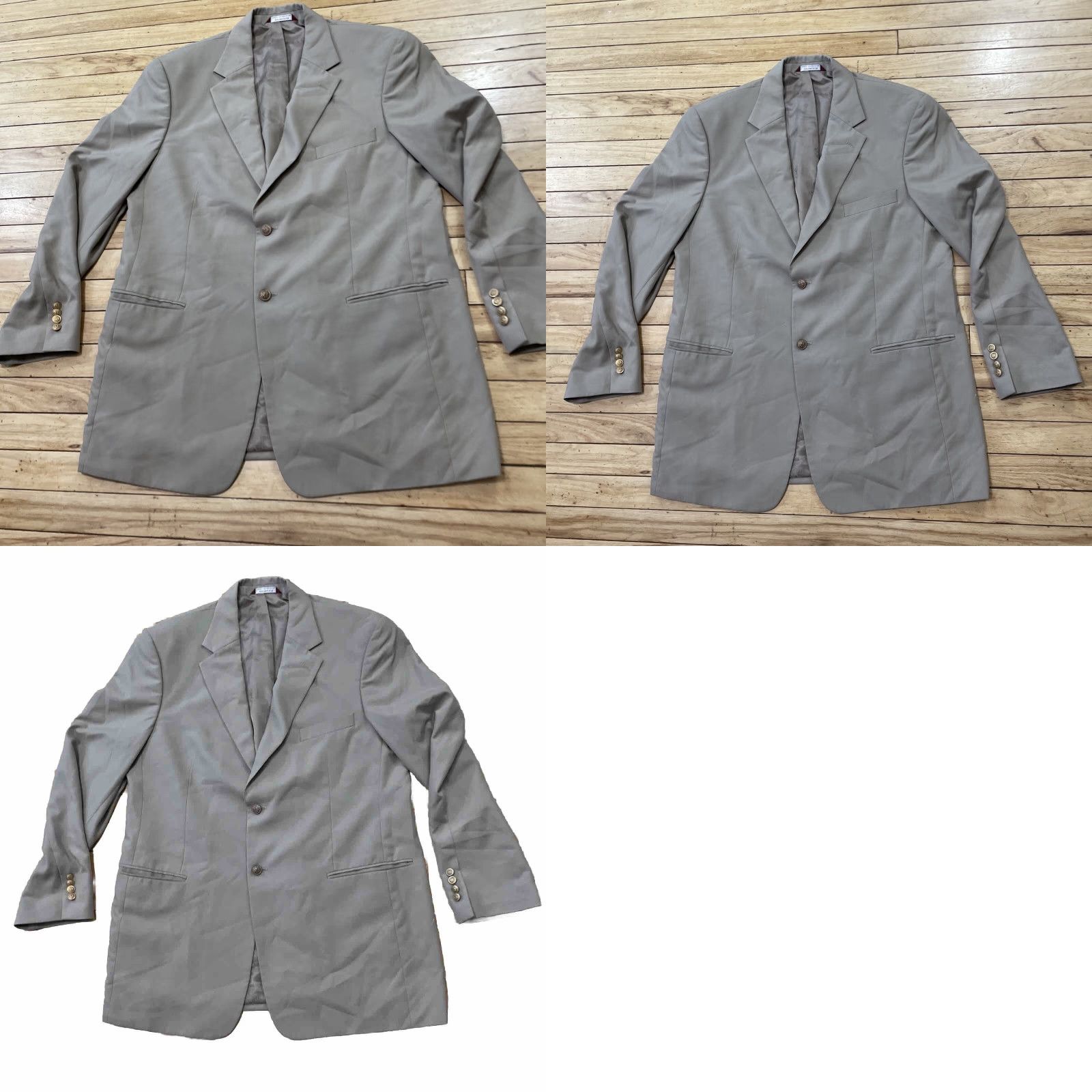 Vintage VINTAGE Covington Blazer Jacket Men 42 Tan Beige 2-Button Modern Coat Sport 42 R Size 42R - 11 Thumbnail