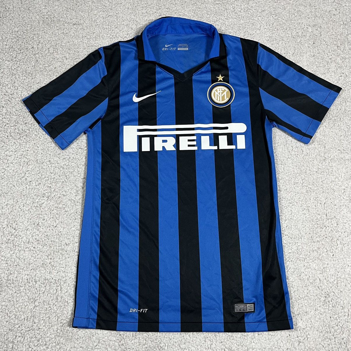 image of Inter Milan Nike Jersey 2015 2016 Home in Blue, Men's (Size Small)