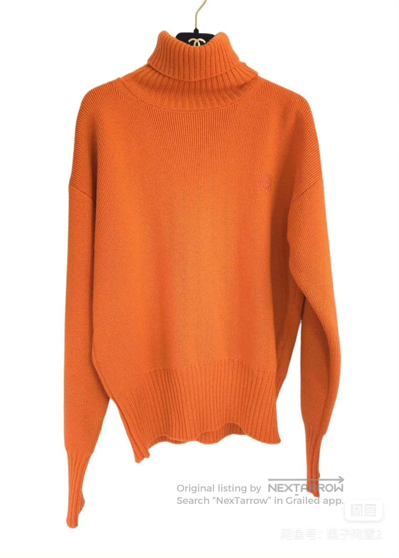 Loewe Loewe Orange Logo Embroidered Sweater. Size US M / EU 48-50 / 2 - 2 Thumbnail