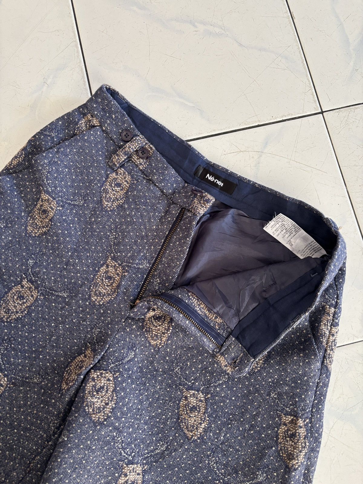 Japanese Brand 🔥Rare item!! Jacquard Ne-Net minimalis deer head Size US 28 / EU 44 - 1 Thumbnail