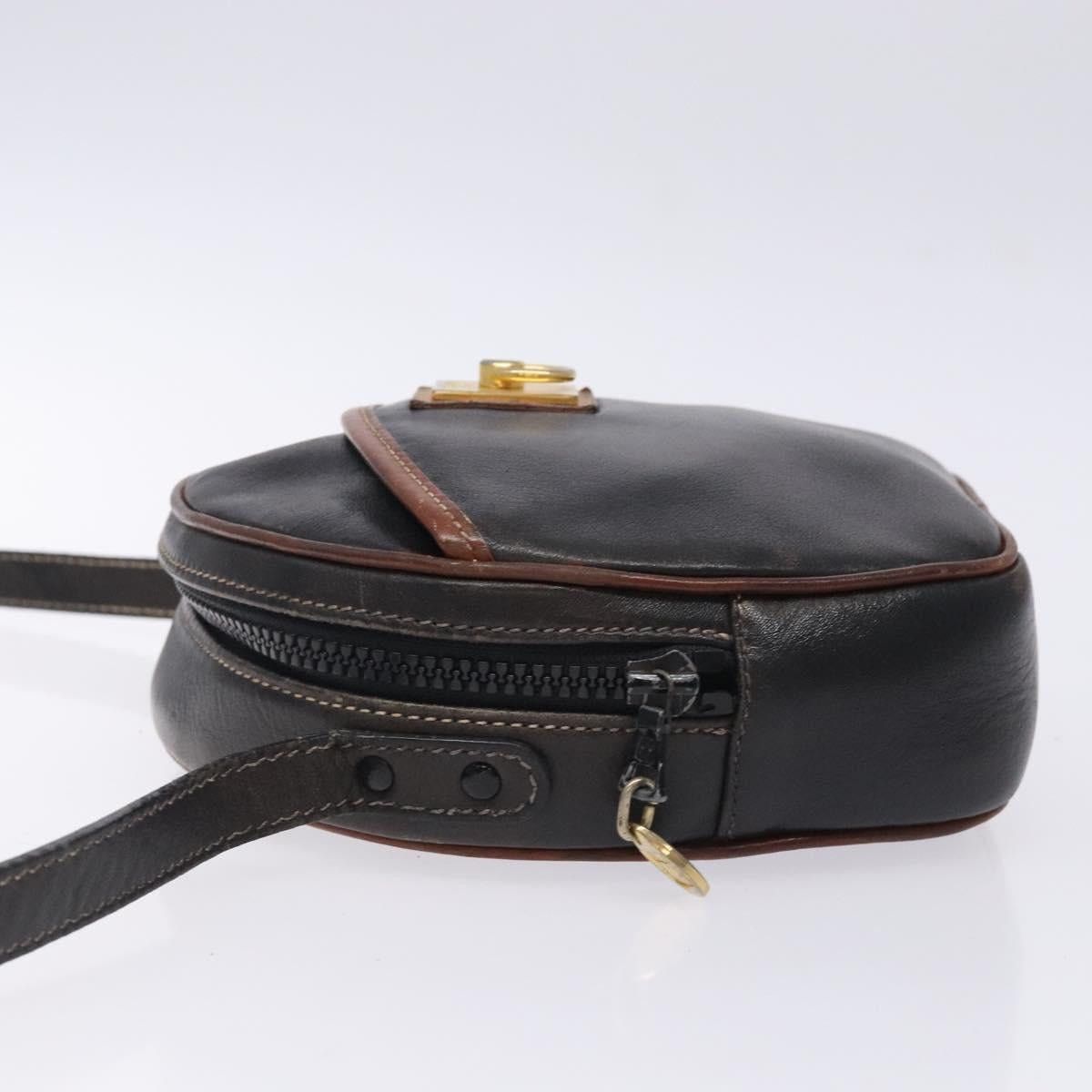Celine CELINE Shoulder Bag Leather Black Gold Size ONE SIZE - 5 Thumbnail