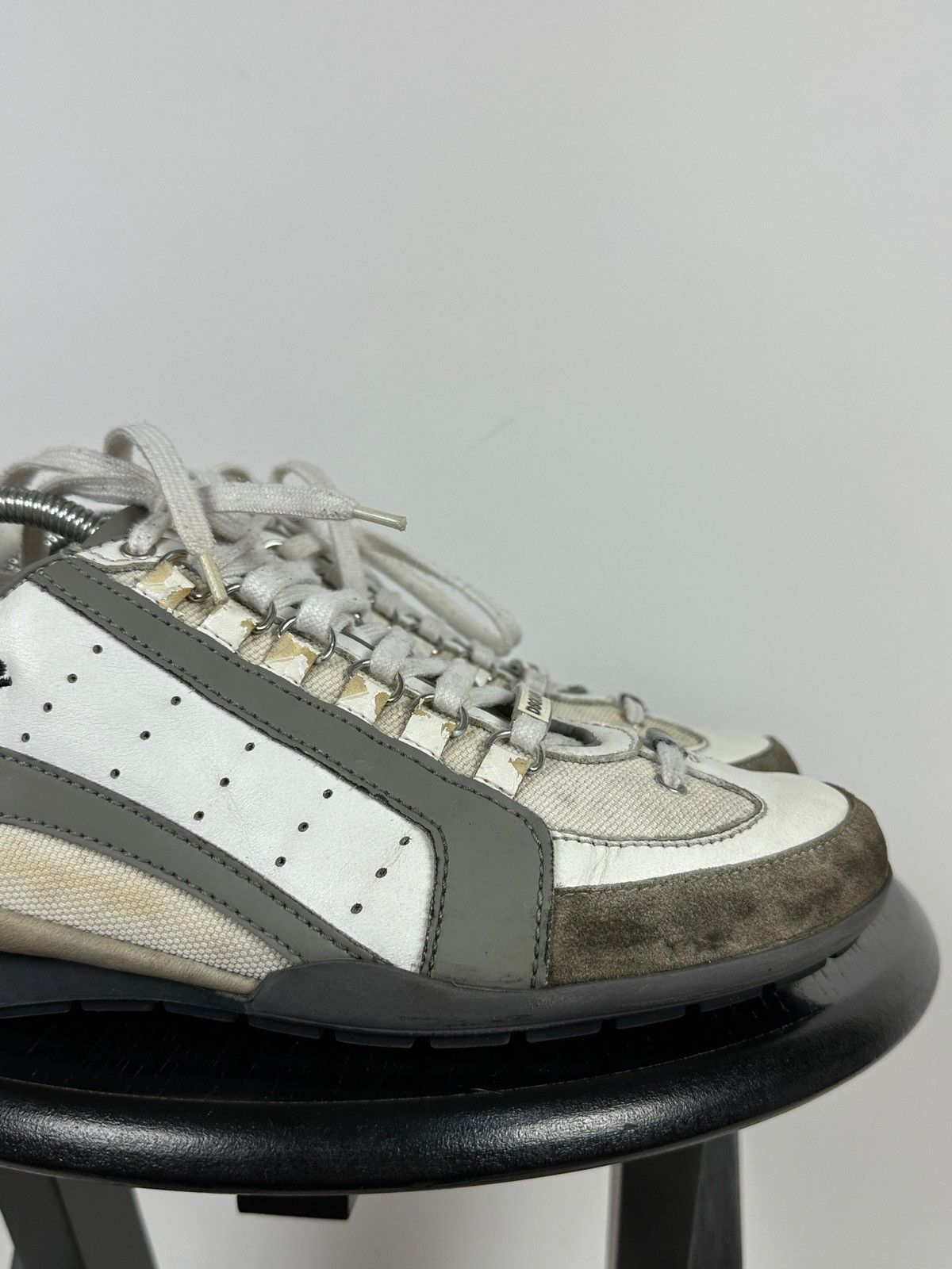 Dsquared2 Dsquared2 Get In The Fast Line Leather Low Sneakers Size US 9 / EU 42 - 15 Thumbnail