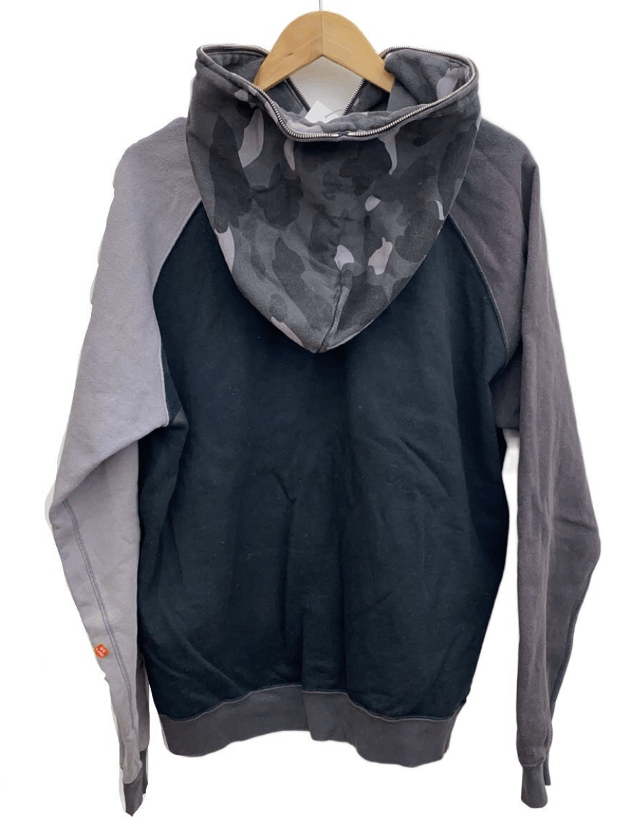 Bape Bape Black Gray Crazy Camo Full Zip Hoodie Size US M / EU 48-50 / 2 - 2 Thumbnail
