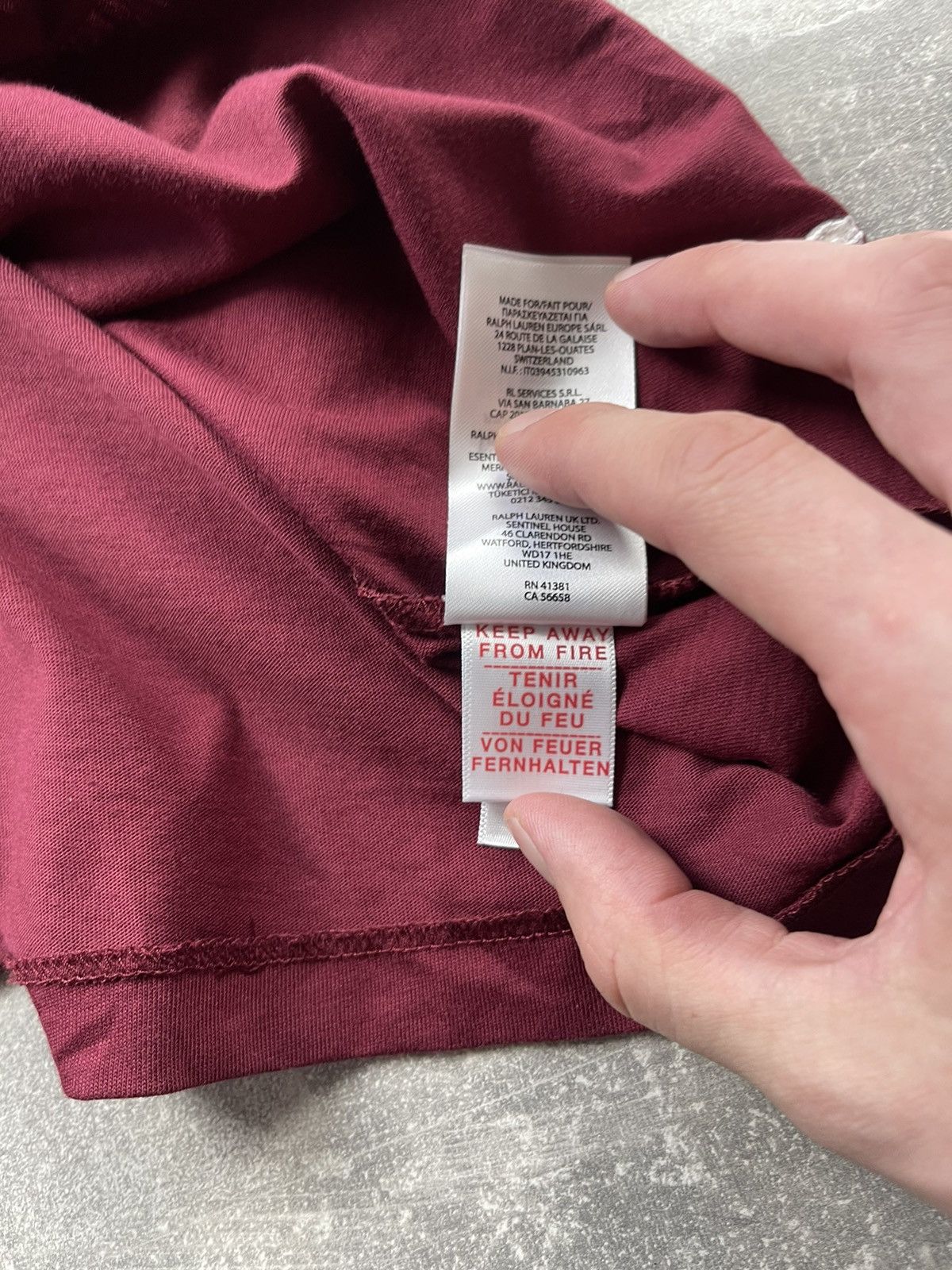 Polo Ralph Lauren Polo Ralph Lauren Burgundy Long Sleeve Logo Shirt Size US M / EU 48-50 / 2 - 11 Thumbnail