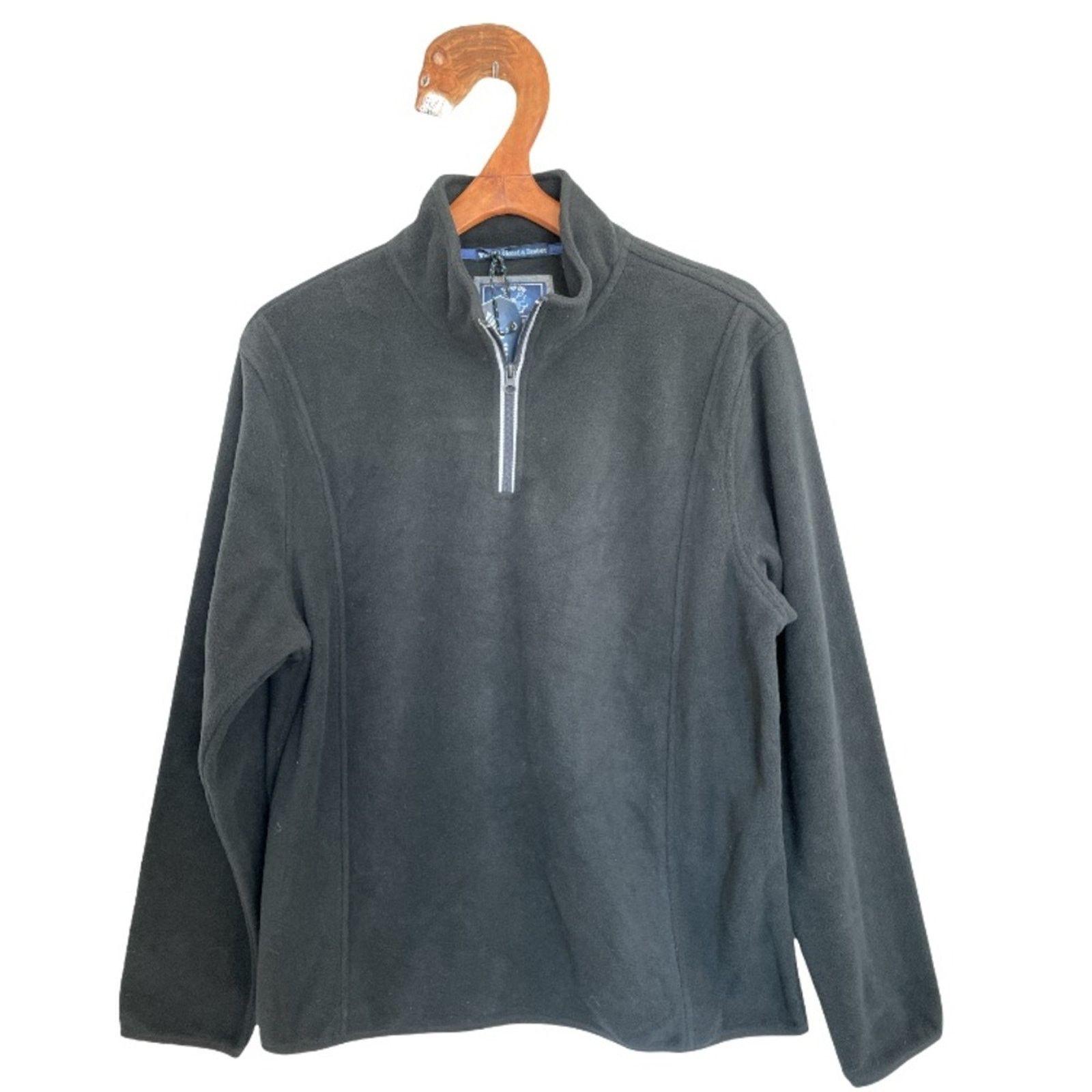 Other Vintage 1946 Men's Quarter Zip Black Fleece Pullover New XL Size US XL / EU 56 / 4 - 1 Thumbnail
