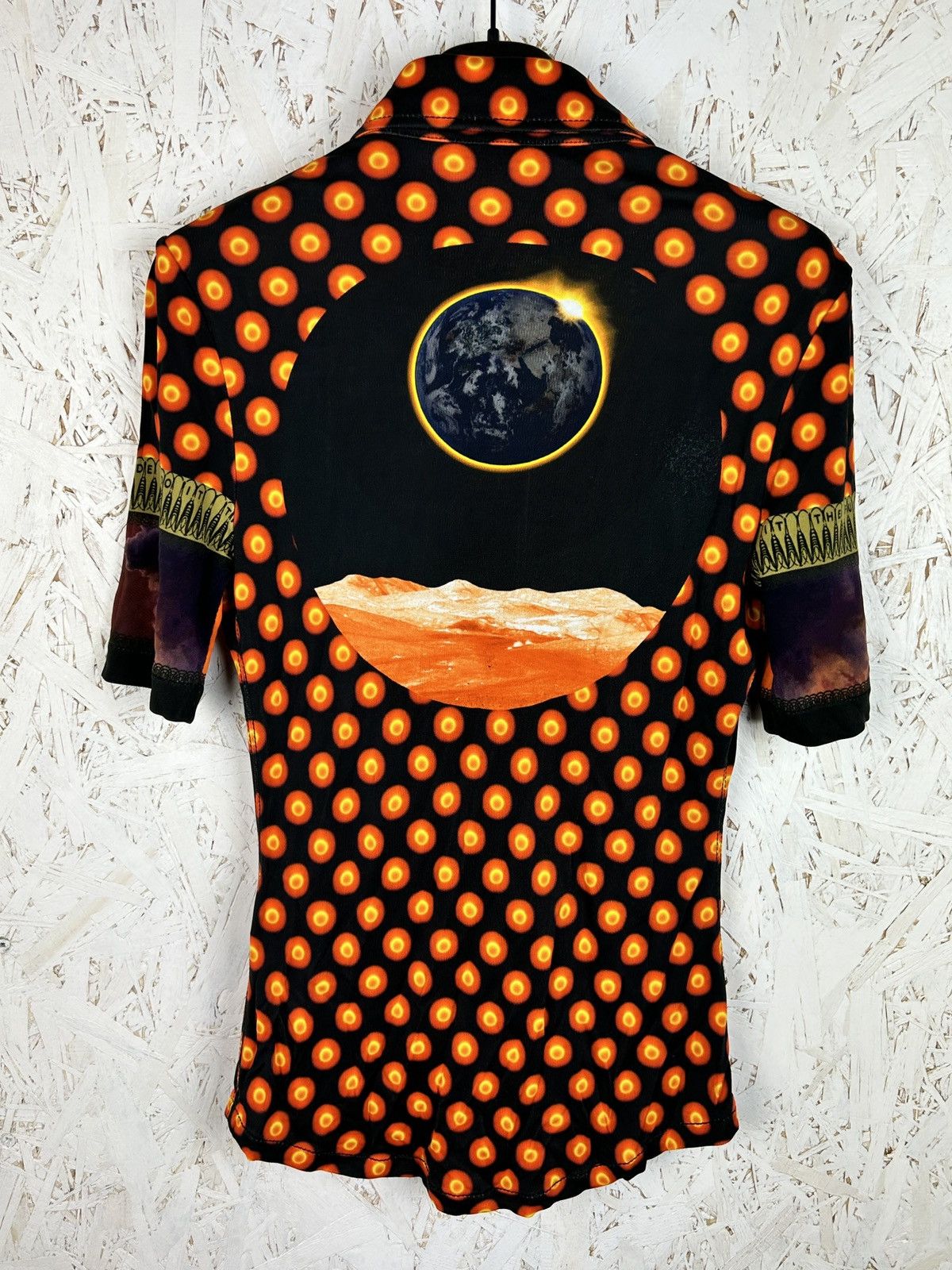 Givenchy Givenchy Solar Eclipse Print Jersey Button Up Shirt 40 Size S / US 4 / IT 40 - 7 Thumbnail