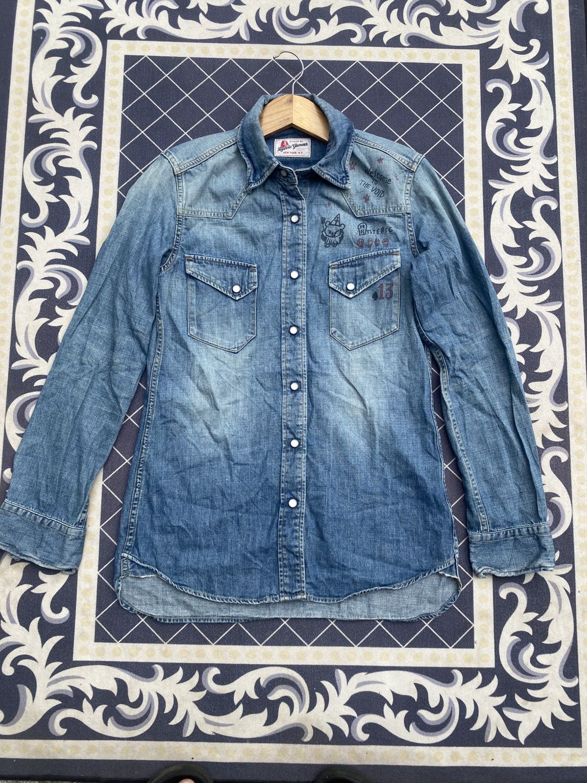Hysteric Glamour Hysteric Glamour Denim Western Shirt Size US S / EU 44-46 / 1 - 1 Thumbnail