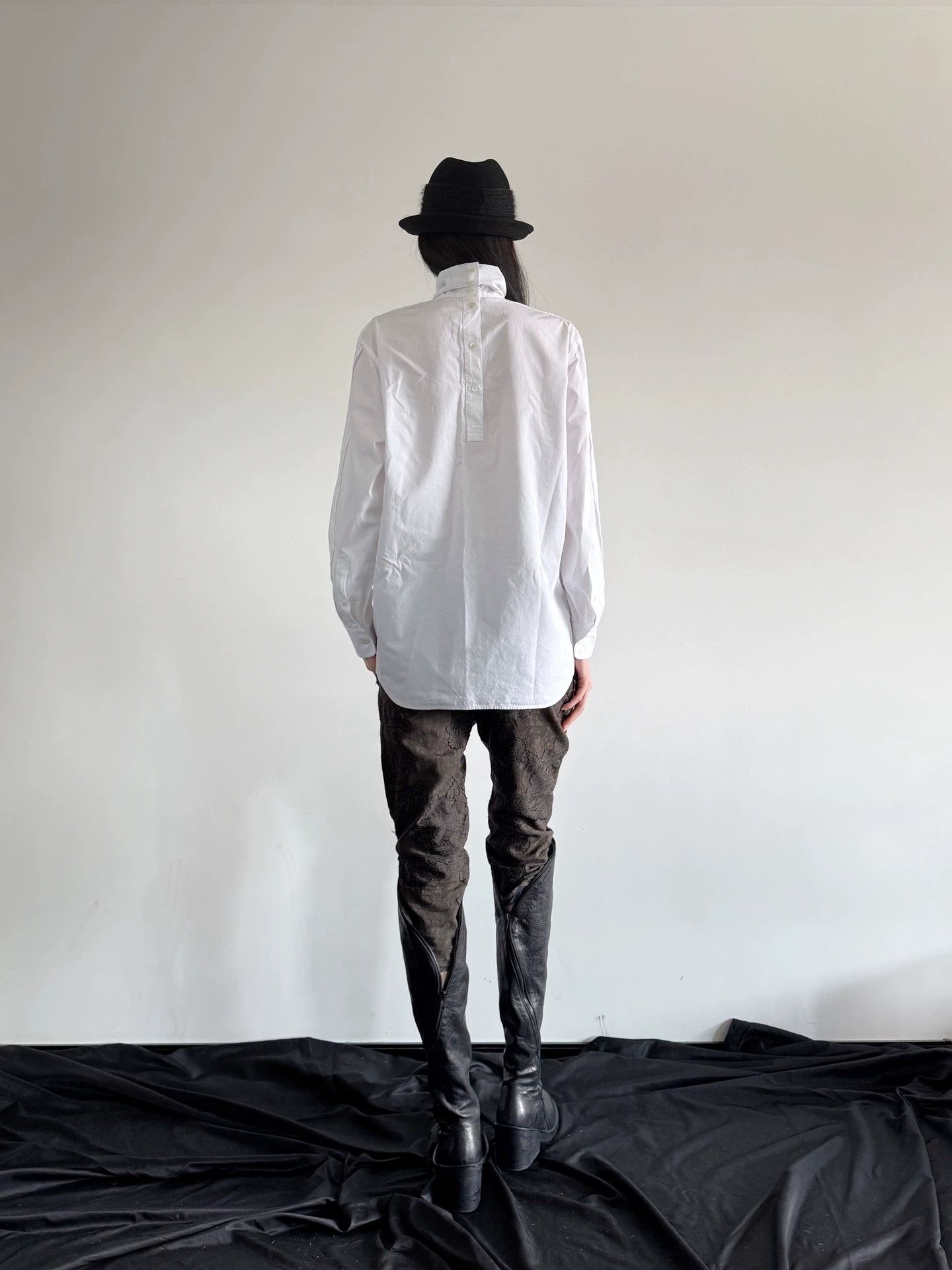 Dries Van Noten Dries Van Noten Vintage White Turtleneck Shirt Size S Size S / US 4 / IT 40 - 8 Thumbnail