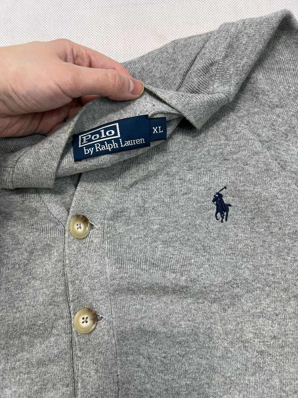 Polo Ralph Lauren × Ralph Lauren Cardigan Polo Ralph Lauren 100% Pima Cotton vintage boxy fit Size US XL / EU 56 / 4 - 2 Thumbnail