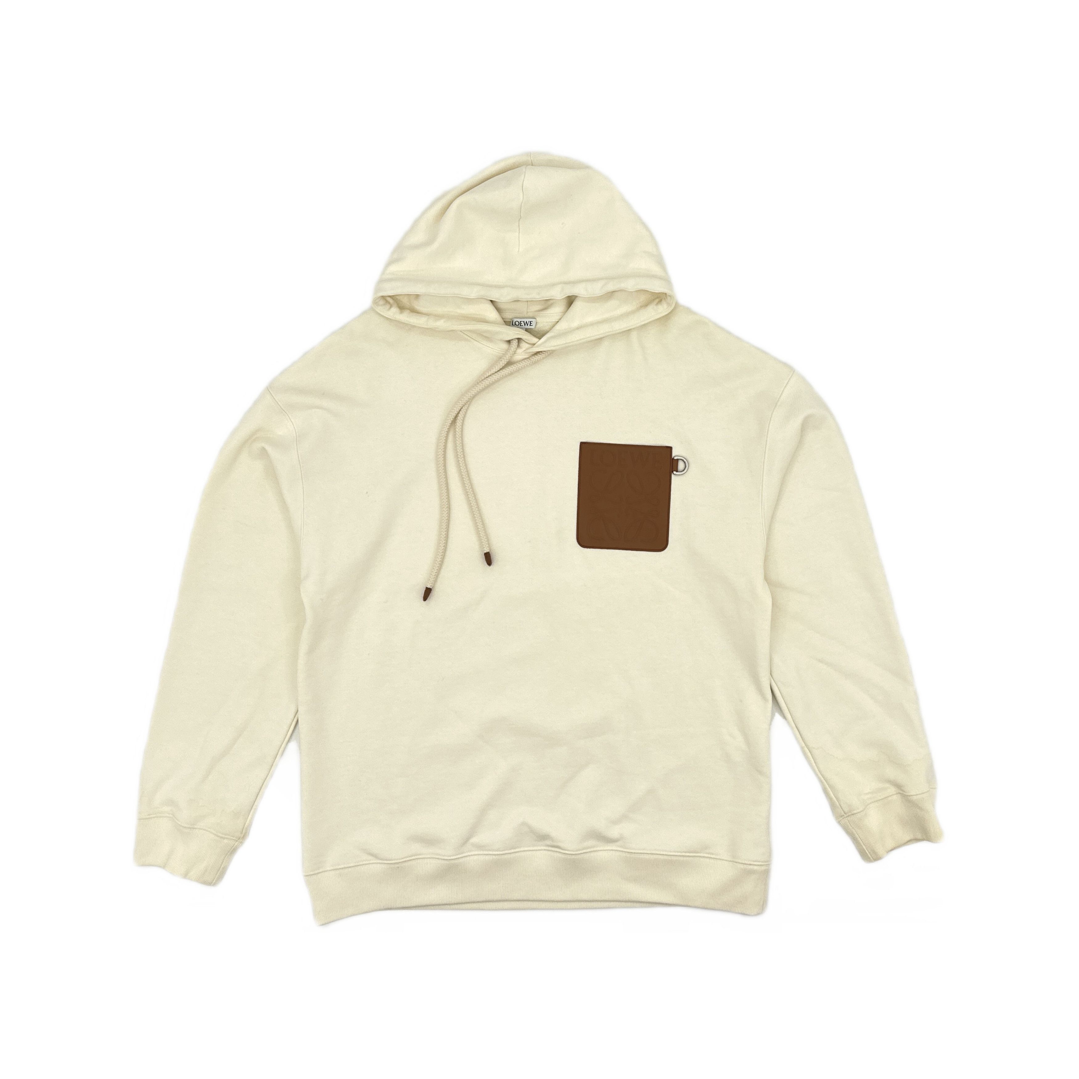 Loewe Loewe Logo Patch Hoodie Beige M Size US M / EU 48-50 / 2 - 1 Thumbnail