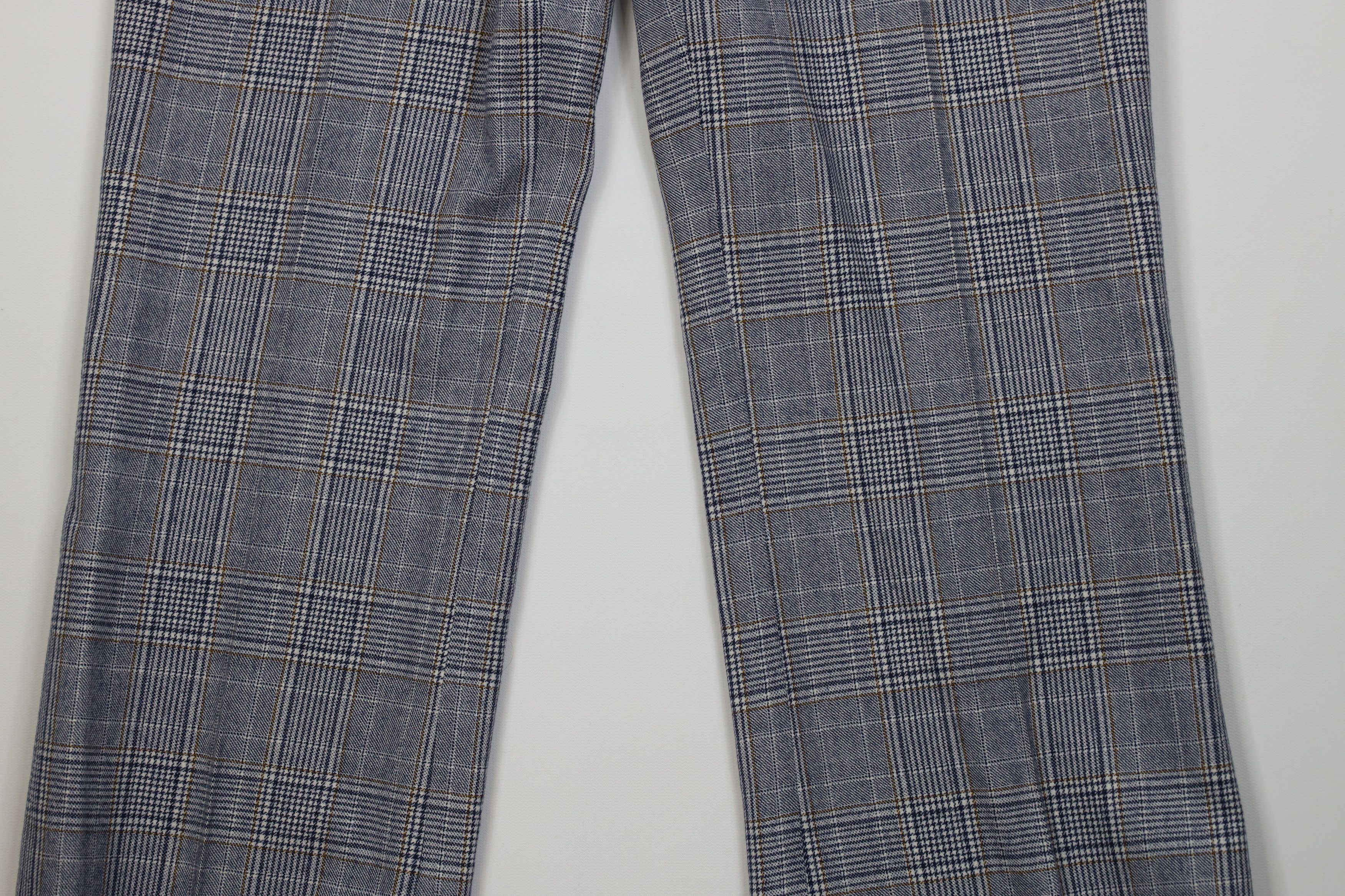 Brioni Vintage 70s Brioni Wide Leg Chino Pants Trousers Plaid Size US 32 / EU 48 - 3 Thumbnail