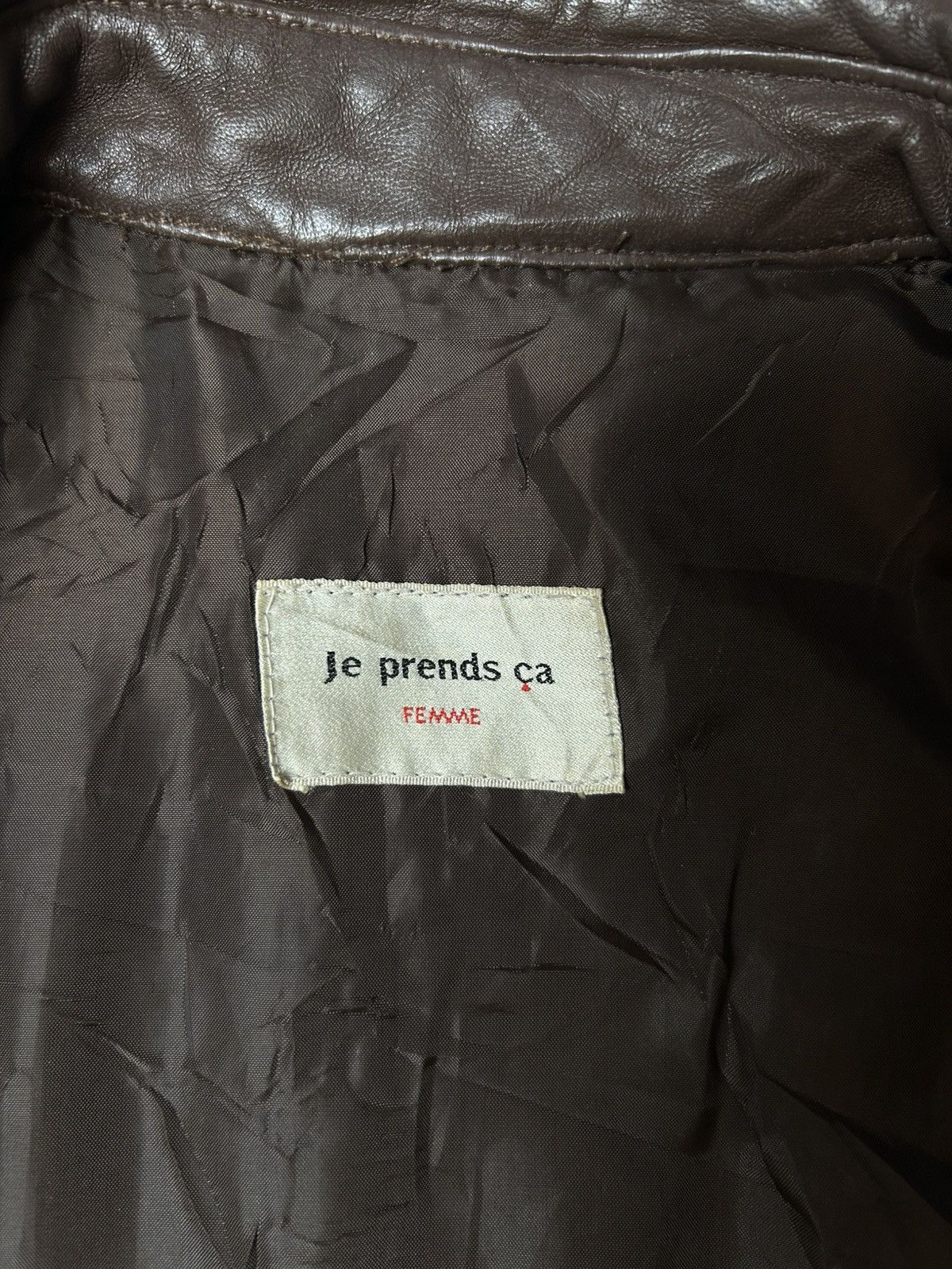 Japanese Brand JE PRENDS CA FEMME SHEEPSKIN LEATHER JACKET Size S / US 4 / IT 40 - 6 Thumbnail