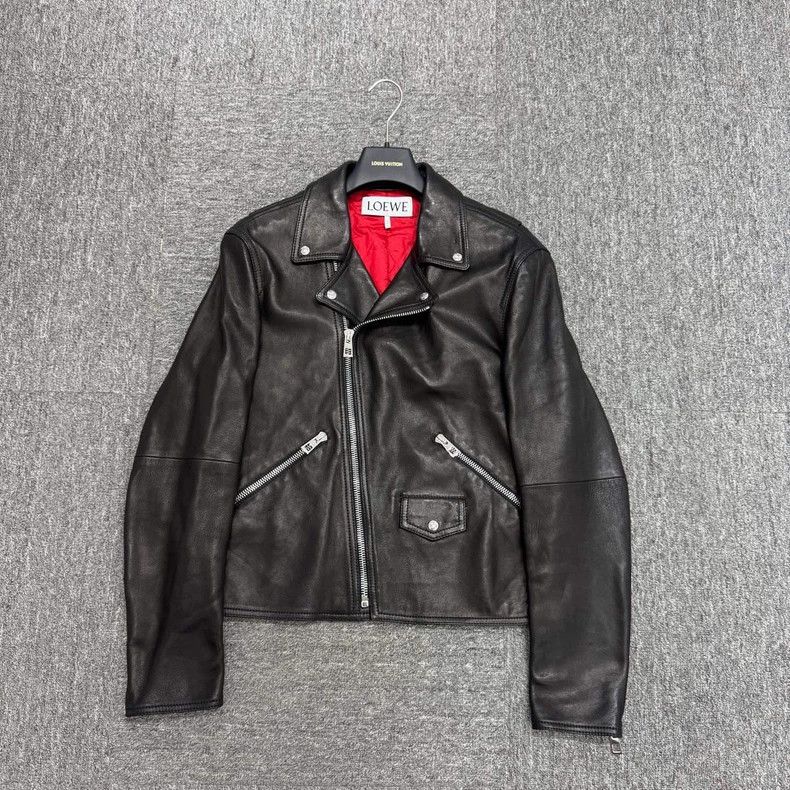Loewe LOEWE Sheepskin motorbike jacket Size XL / US 12-14 / IT 48-50 - 1 Thumbnail