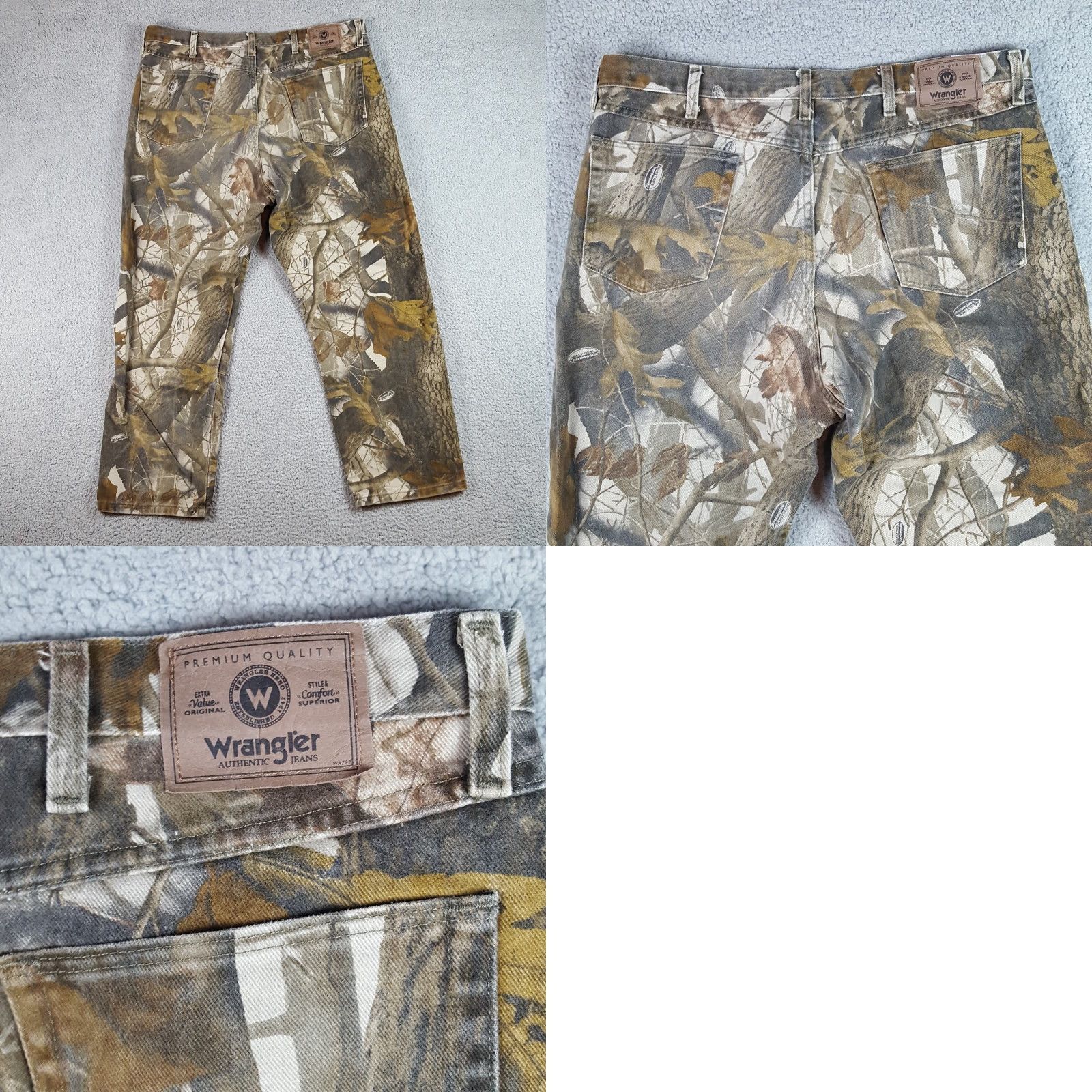 Wrangler VINTAGE Wrangler Realtree Camo Double Knee Workwear Pants 40x30 Mens Baggy Y2K Grunge Size US 40 / EU 56 - 8 Thumbnail