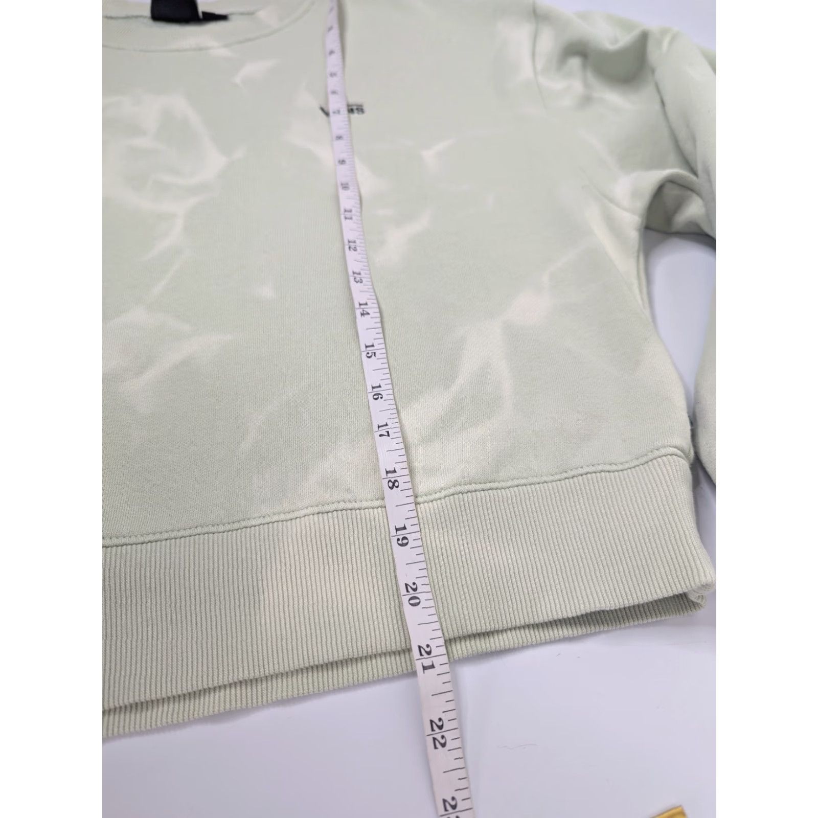 Vans Vans Sweatshirt Cropped Light Green Mint Green XL Women's Logo Pullover Crew Neck Fleece Cotton Skater Activewear Long Sleeve Regular Size XL / US 12-14 / IT 48-50 - 6 Thumbnail