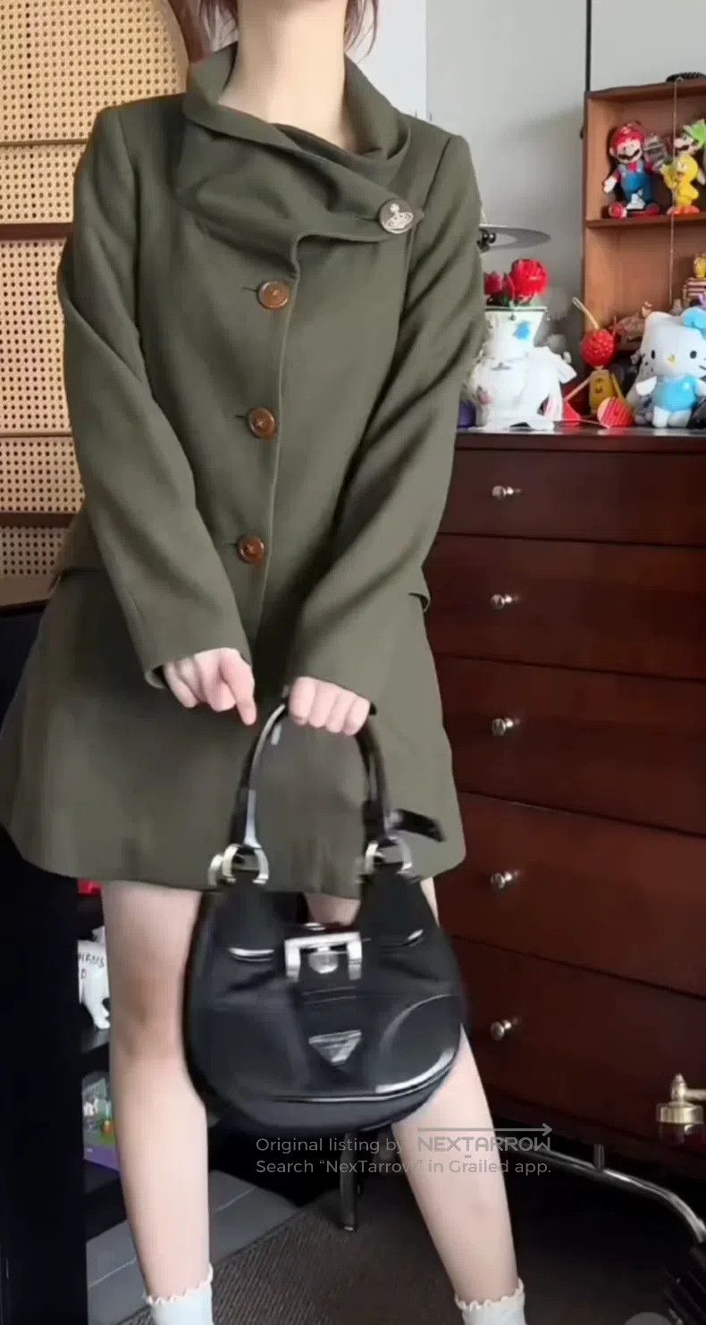Vivienne Westwood Vivienne Westwood Two-Way Wear Collar Big Coat with Little Size L / US 10 / IT 46 - 1 Thumbnail
