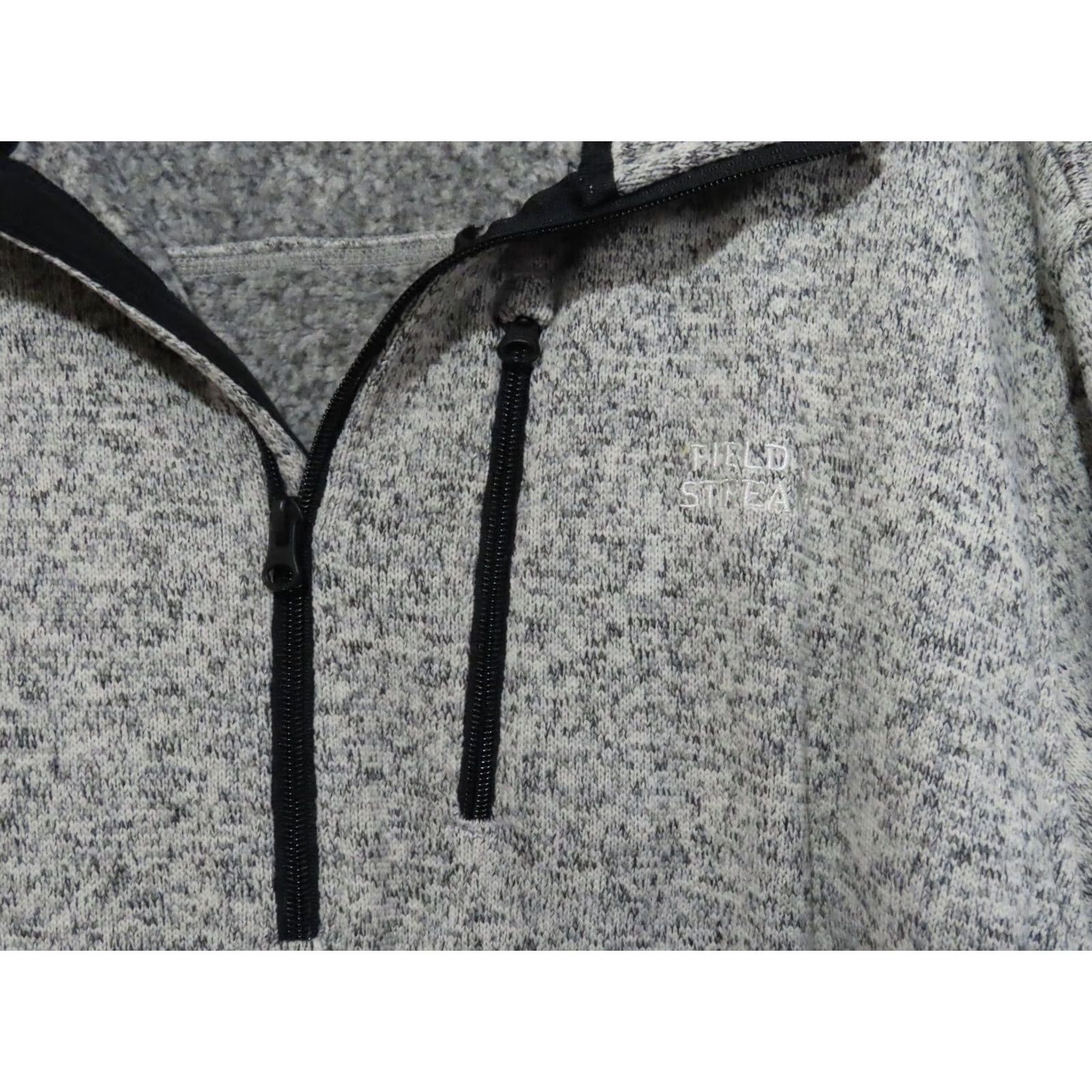 Vintage Field & Stream Men's 3XT 1/2 Zip Fleece Sweatshirt Jacket Gray Big & Tall Size US XXL / EU 58 / 5 - 4 Thumbnail