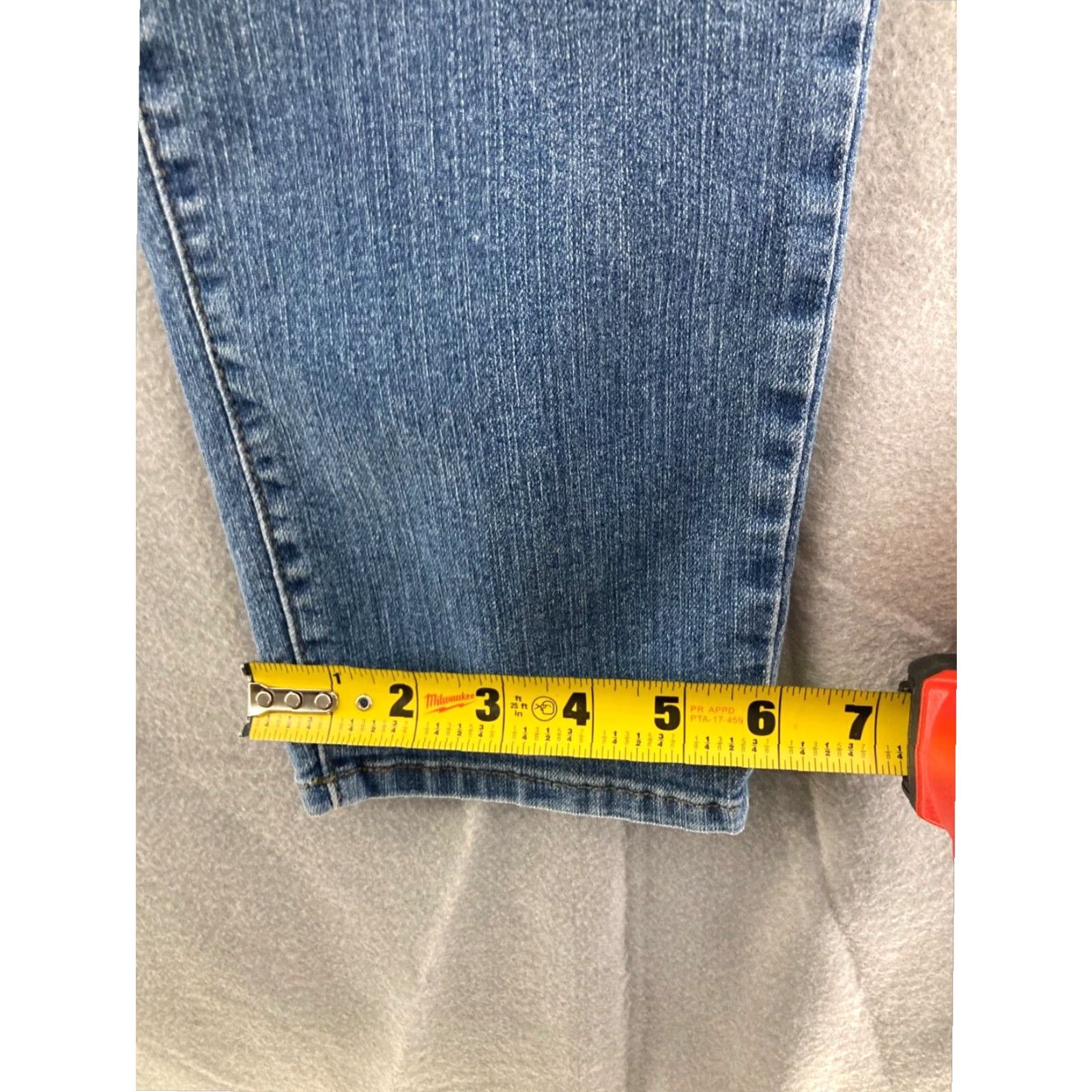 NYDJ NYDJ Womens 12 Blue Bootcut Jeans Super Skinny USA Made Size 34" / US 12 / IT 48 - 6 Thumbnail