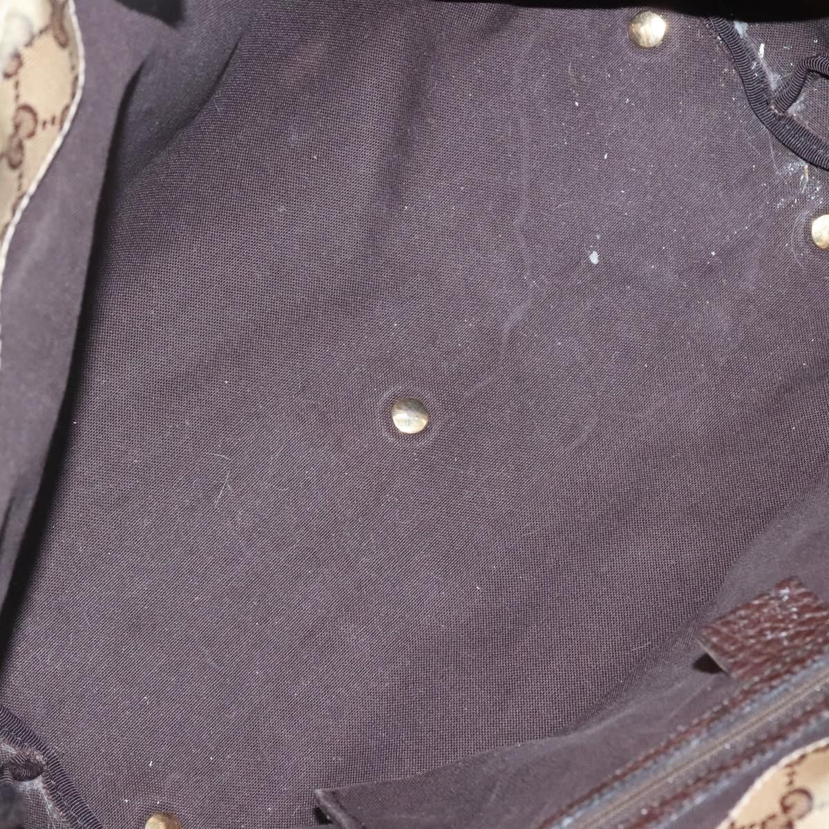 Gucci GUCCI GG Crystal Tote Bag Coated Canvas Beige Gold Size ONE SIZE - 19 Thumbnail