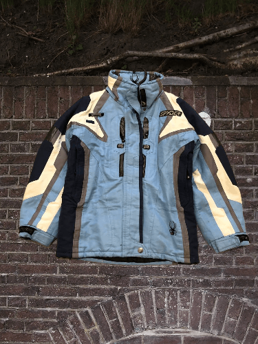 Spyder Spyder Baby Blue Spider Web ski Snowboarding Jacket vintage Size US L / EU 52-54 / 3 - 1 Thumbnail