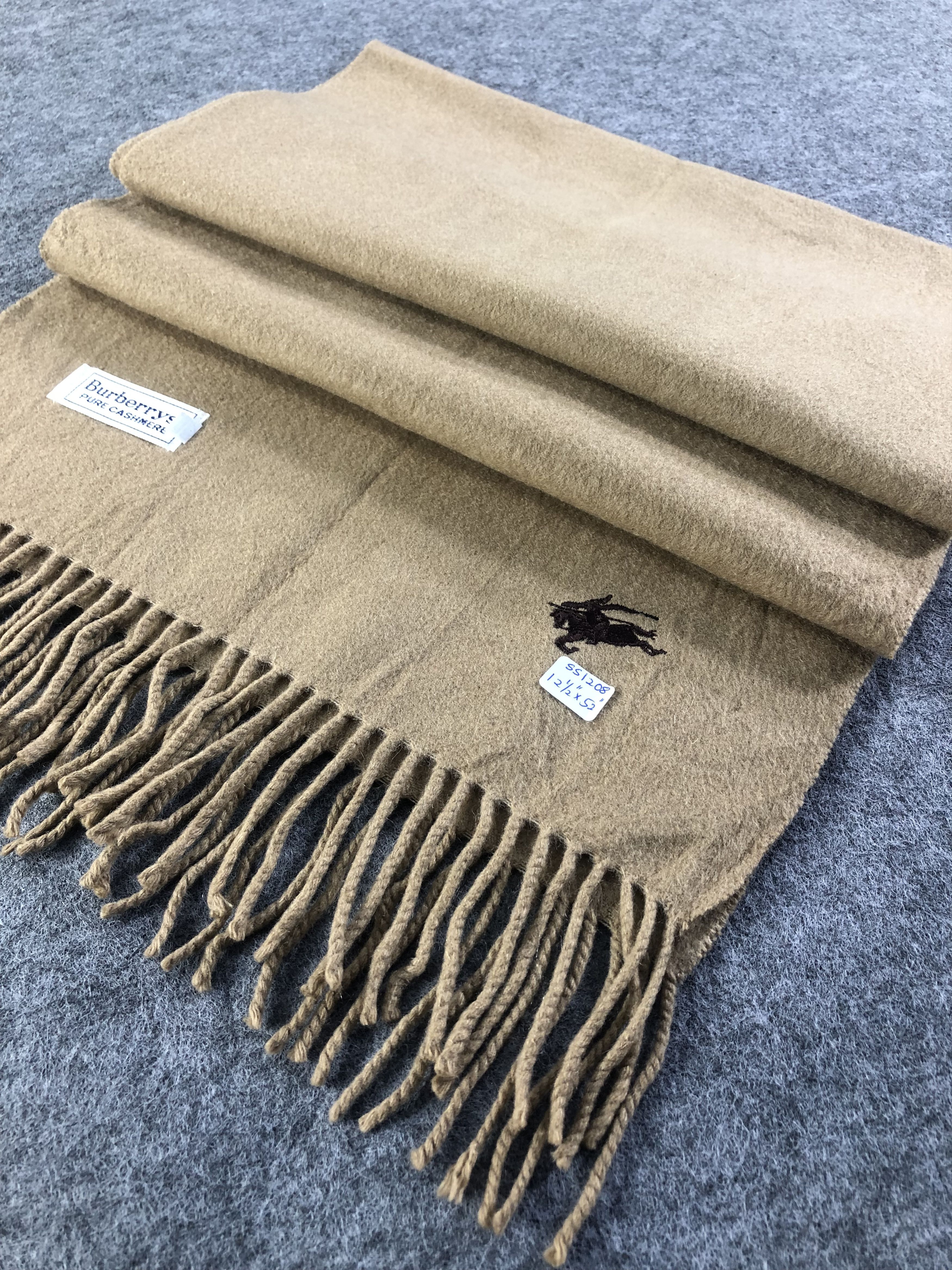 Burberry Burberry Pure Cashmere Scarf / Muffler / Neckwear Size ONE SIZE - 3 Thumbnail