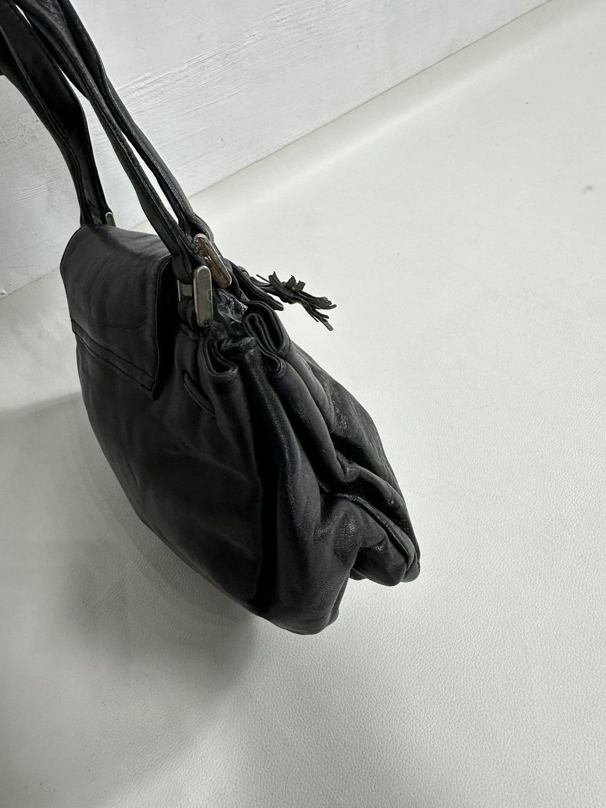 Yohji Yamamoto Ysaccs By Yohji Yamamoto Leather hobo Bag Size ONE SIZE - 11 Thumbnail