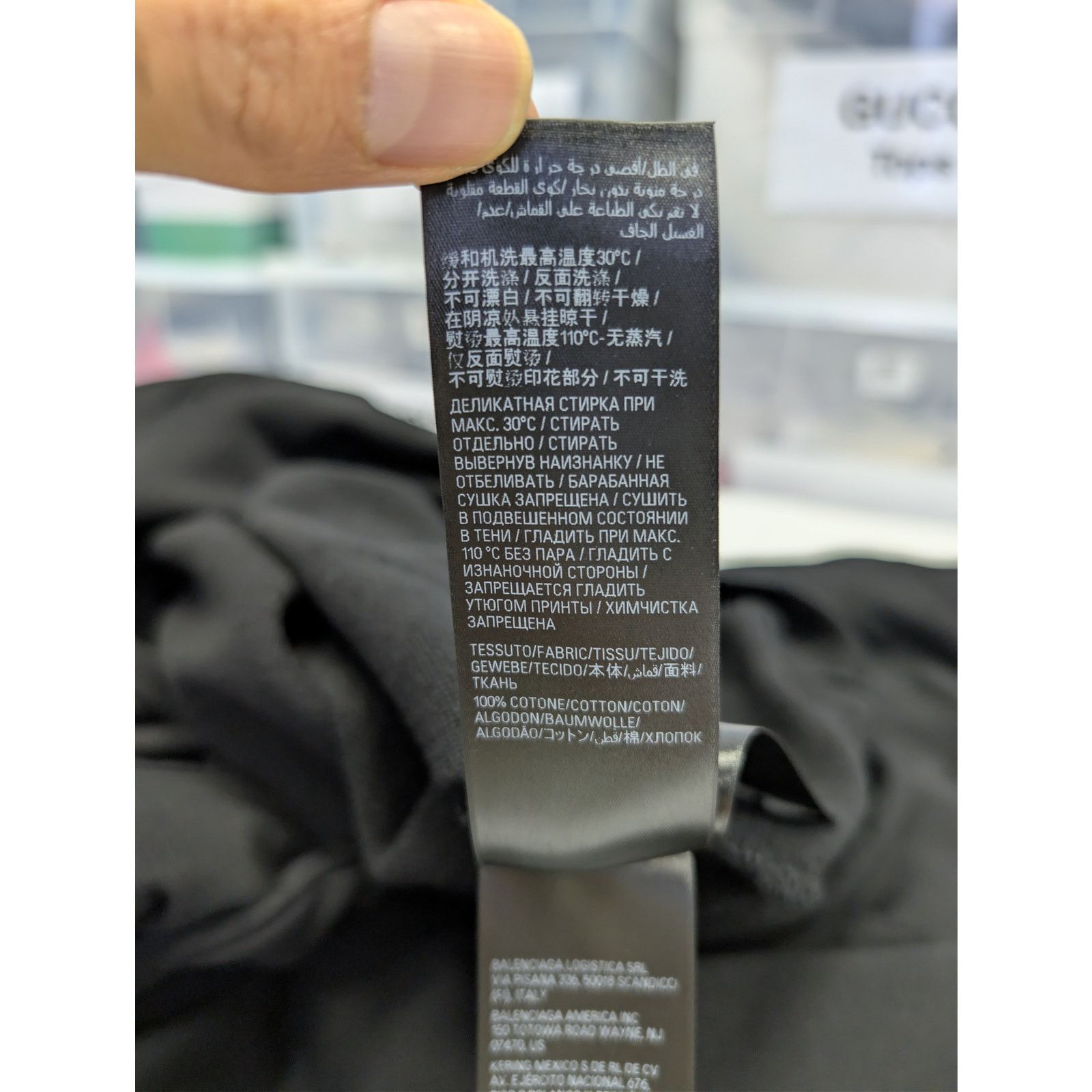 Balenciaga o1rshd1 Large Fit Hoodie in Black Size US M / EU 48-50 / 2 - 15 Thumbnail
