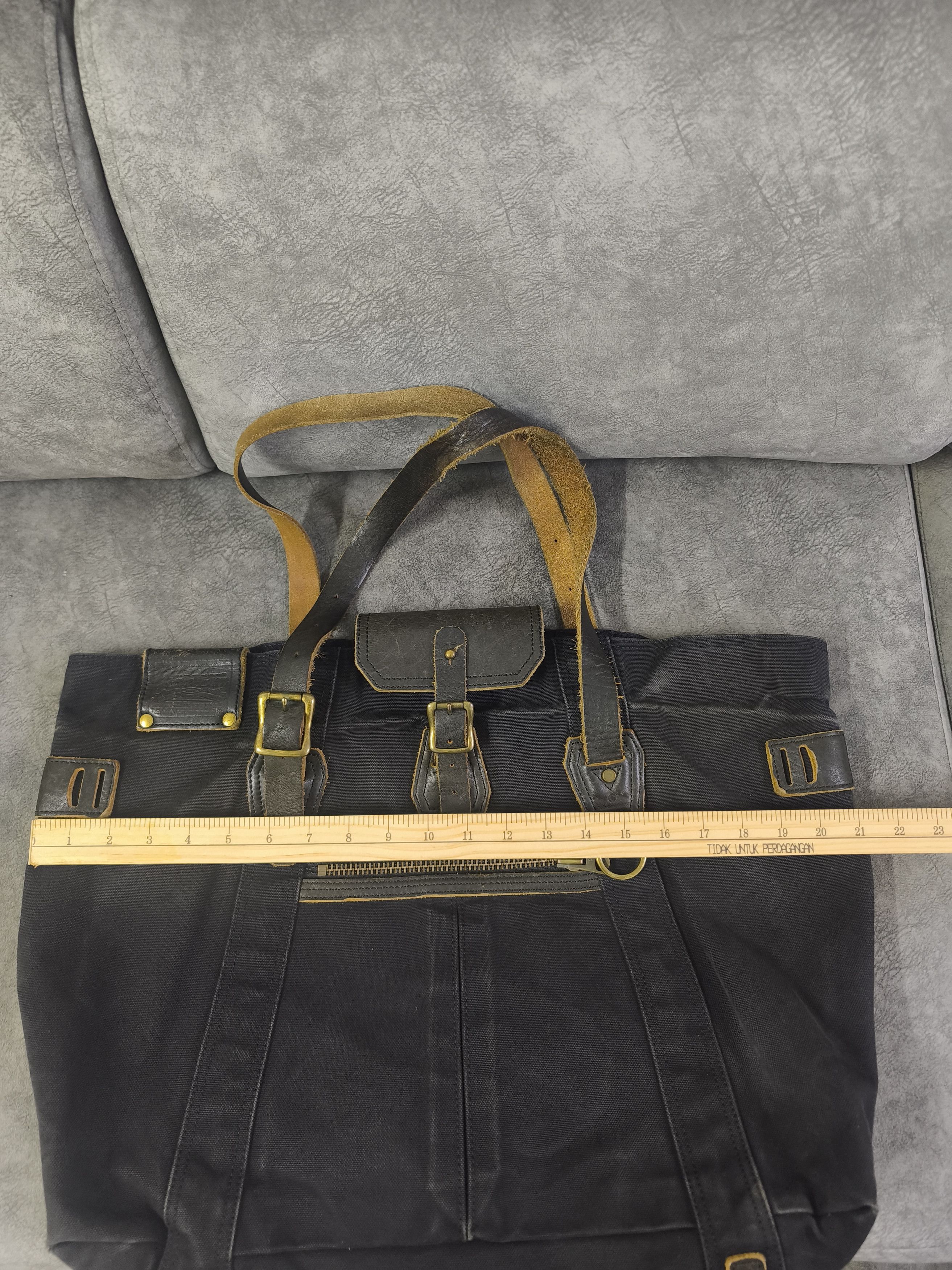 Japanese Brand Masterpiece Distressed Tote Bag - Black Size ONE SIZE - 18 Thumbnail