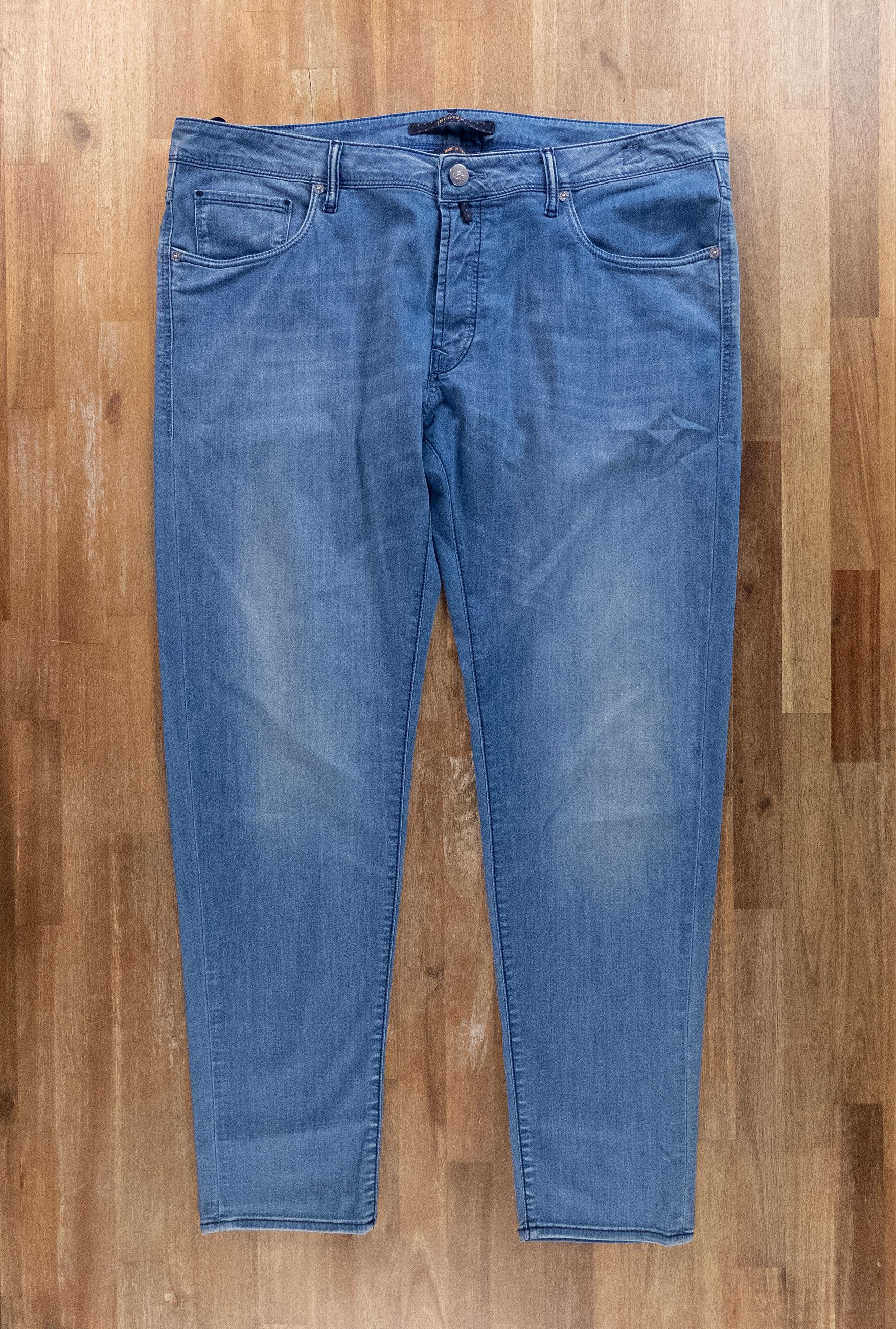Incotex INCOTEX Blue Division tapered leg lightweight blue jeans 40 Size US 40 / EU 56 - 1 Thumbnail