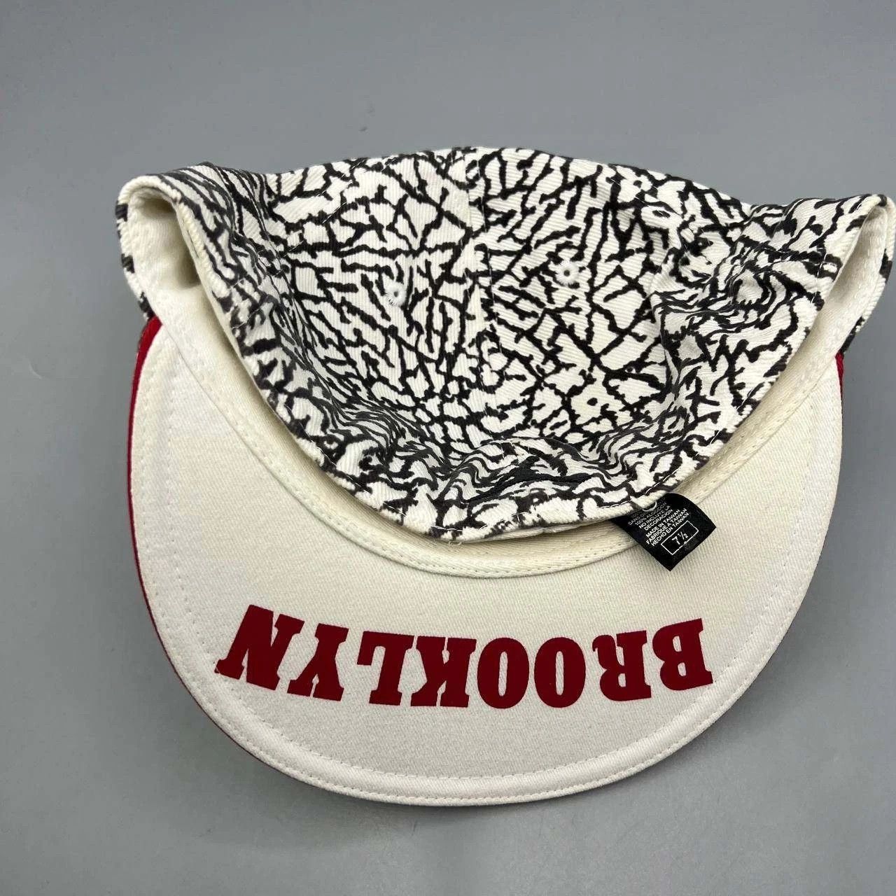 Jordan Brand Air Jordan Hat 7 1/2 Cement Elephant Embroidered Fitted Size ONE SIZE - 4 Thumbnail