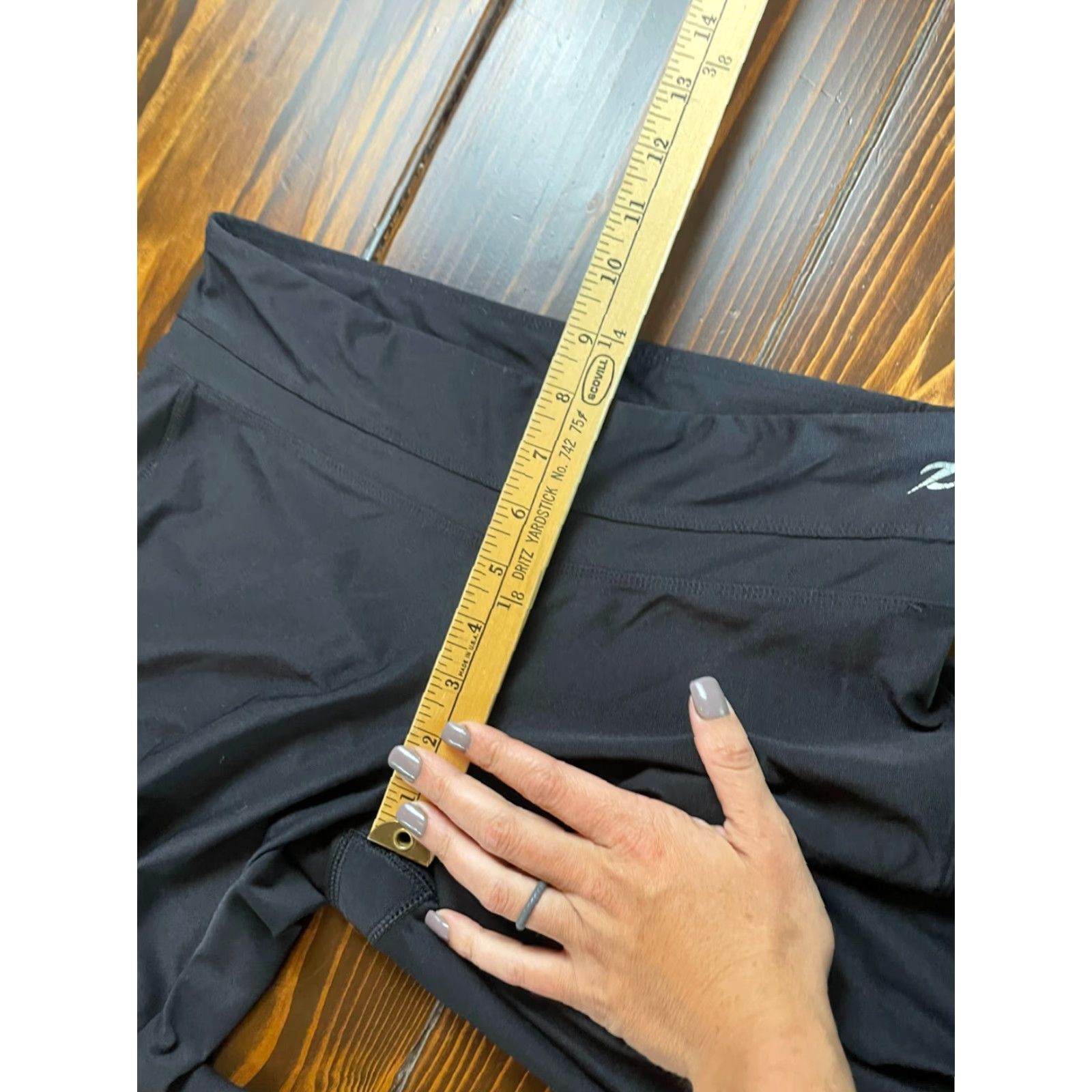 Vintage Energy Zone Pants Women's Medium Black Cropped Activewear Leggings Size 32" / US 10 / IT 46 - 5 Thumbnail