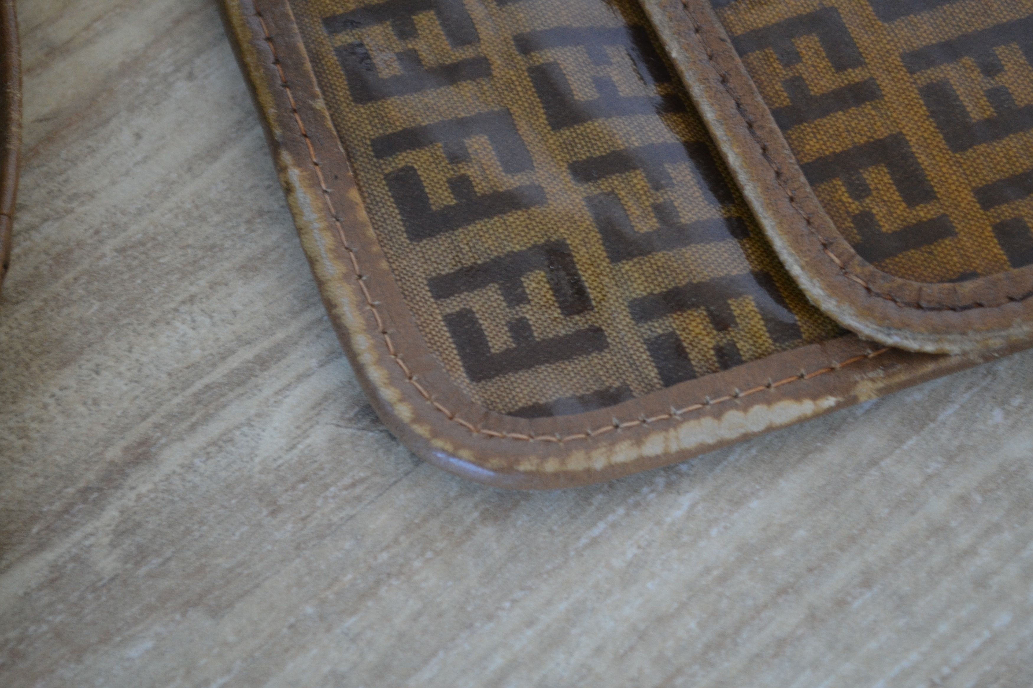 Fendi FENDI Crossbody Bag Clutch Brown FF 90s Zip Logo Monogram Size ONE SIZE - 10 Thumbnail