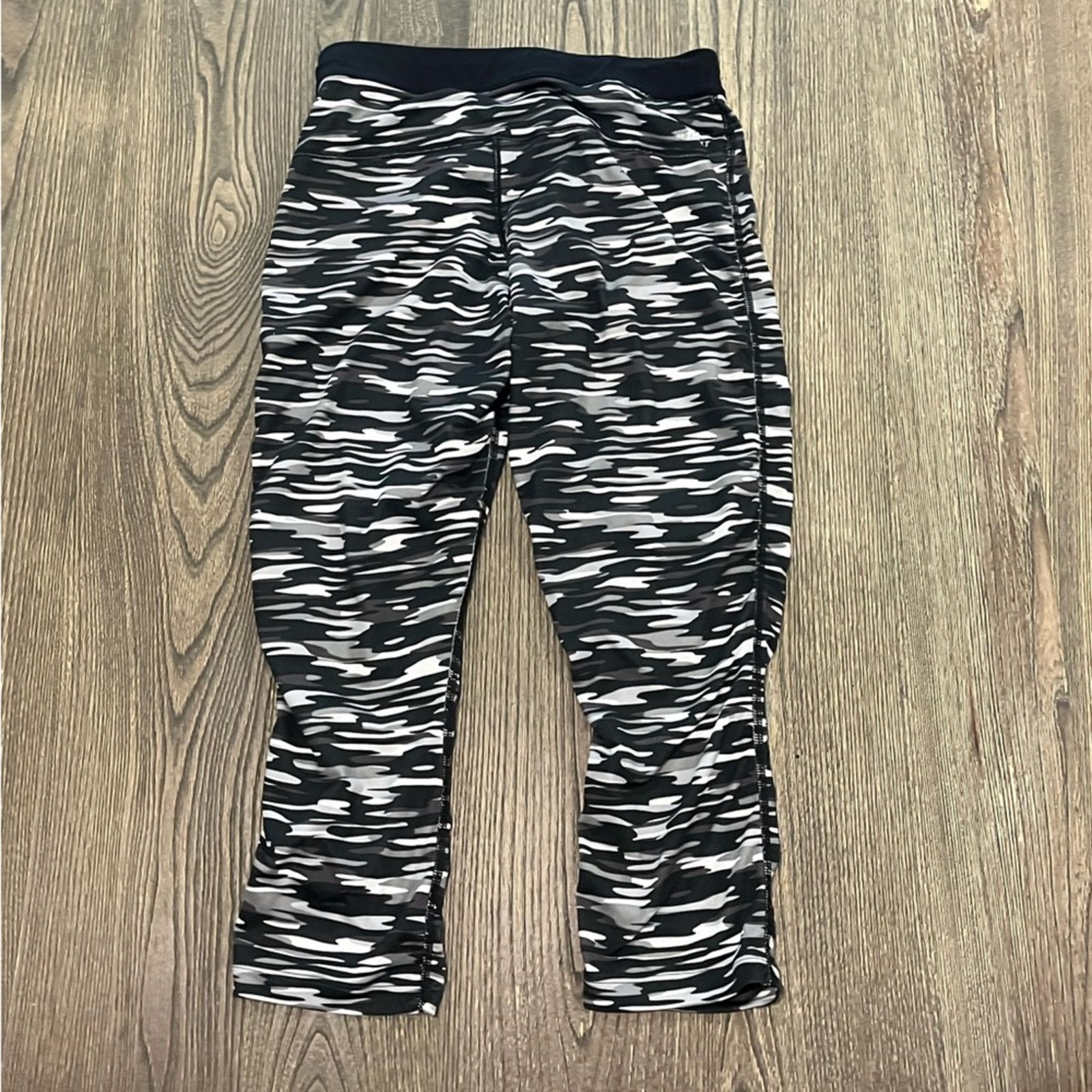 Nike Nike Tights Running Compression Dri Fit Cropped Camo Black M Size 29" - 6 Thumbnail
